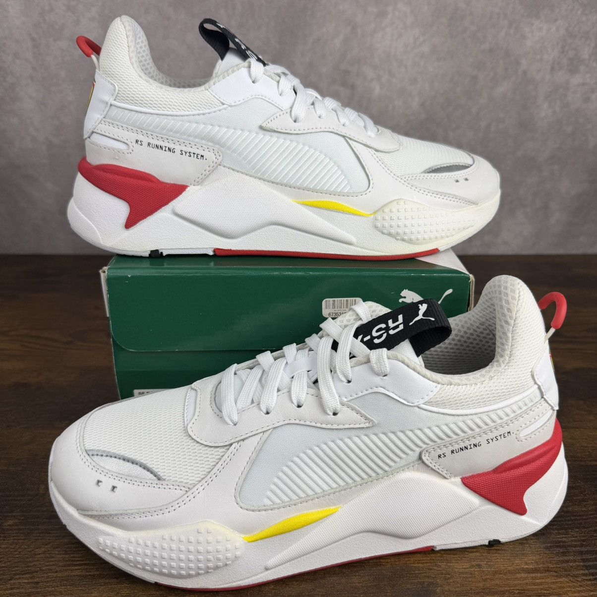 Ferrari × Puma NEW Puma RS-X Trophy Scuderia Ferrari White Rosso 370581-01 Size US 9.5 / EU 42-43 - 2 Thumbnail
