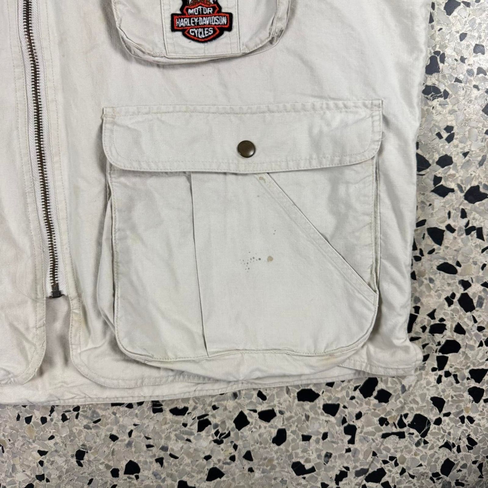Banana Republic × Harley Davidson × Vintage VINTAGE 90S Y2K CUSTOM HARLEY DAVIDSON HUNTING VEST W/ HOOD: Size US XL / EU 56 / 4 - 5 Thumbnail