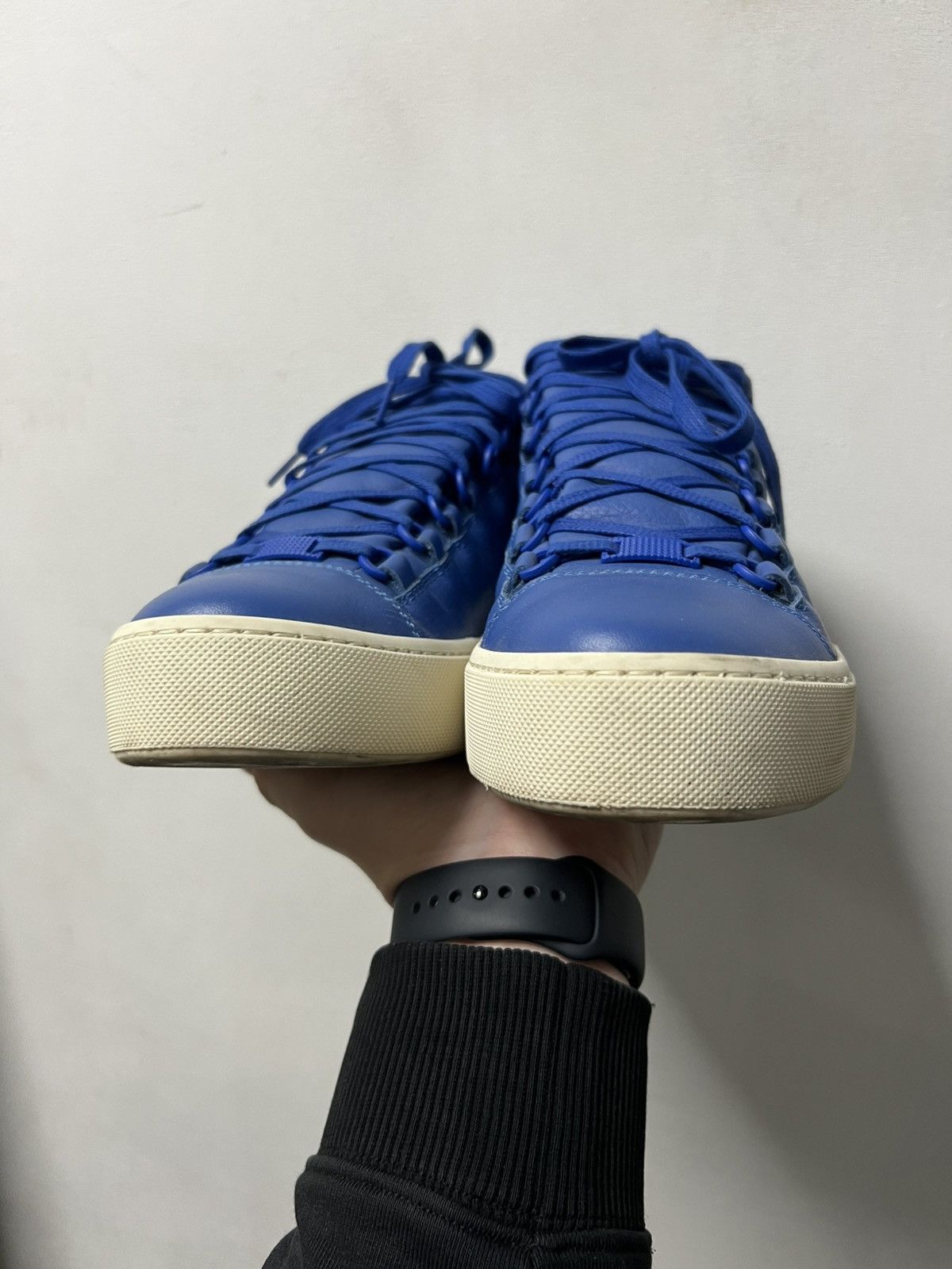 Balenciaga Balenciaga Arena Blue/White Leather High Tops Size 7 40 Size US 7 / EU 40 - 8 Thumbnail