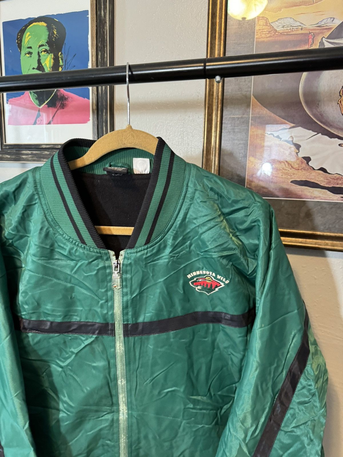 NHL × Nike × Vintage Vintage Minnesota Wild Nike Jacket Size US L / EU 52-54 / 3 - 2 Thumbnail
