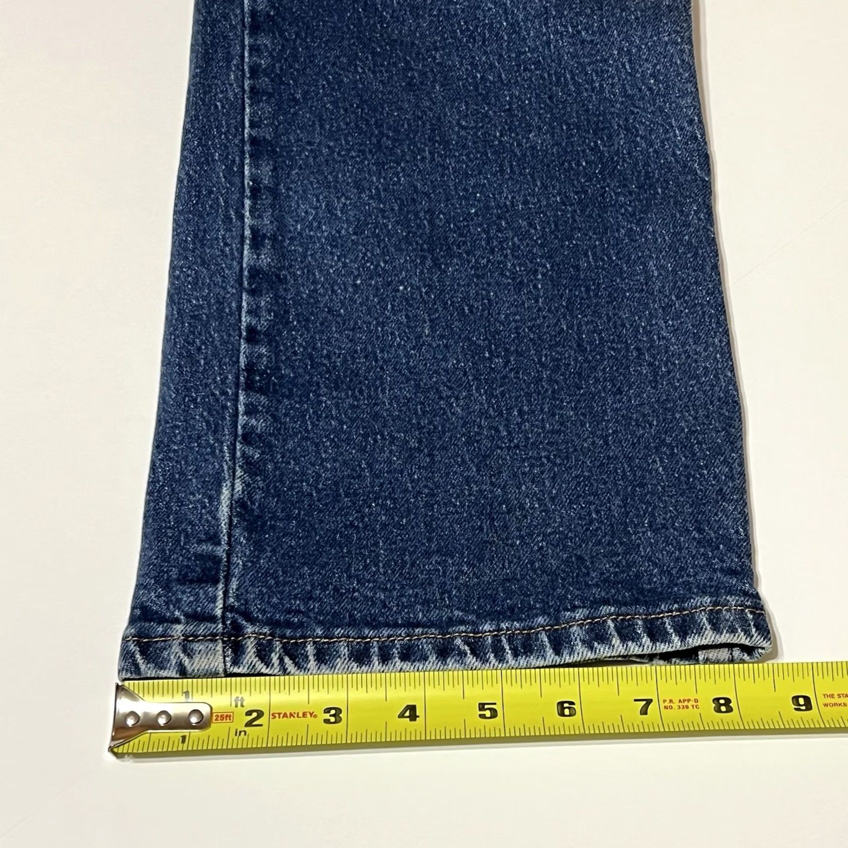 Wrangler Wrangler Cowboy Cut Slim Fit Jeans 37x30 Blue Denim 937STR Distressed 5-Pocket Mens Jeans Size US 37 - 7 Thumbnail