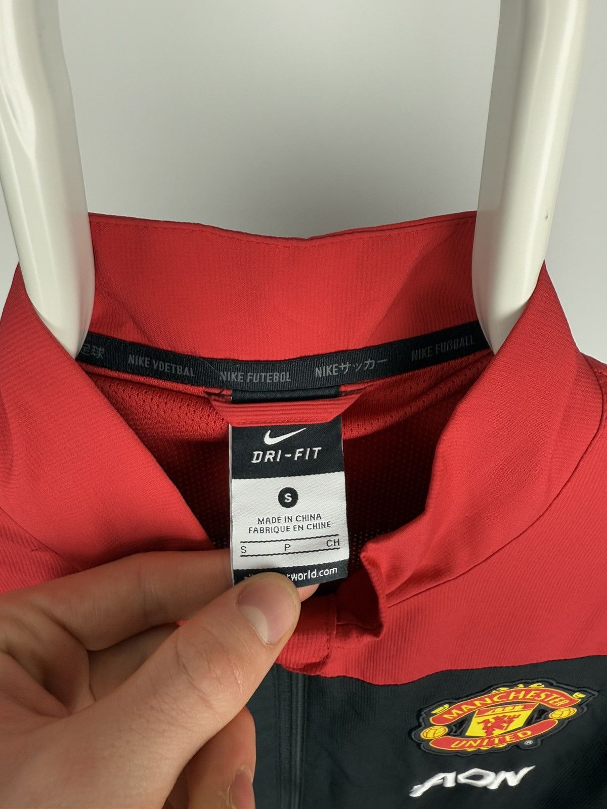 Nike × Vintage 00s Nike Vintage Manchester United Track Jacket Size US S / EU 44-46 / 1 - 7 Thumbnail