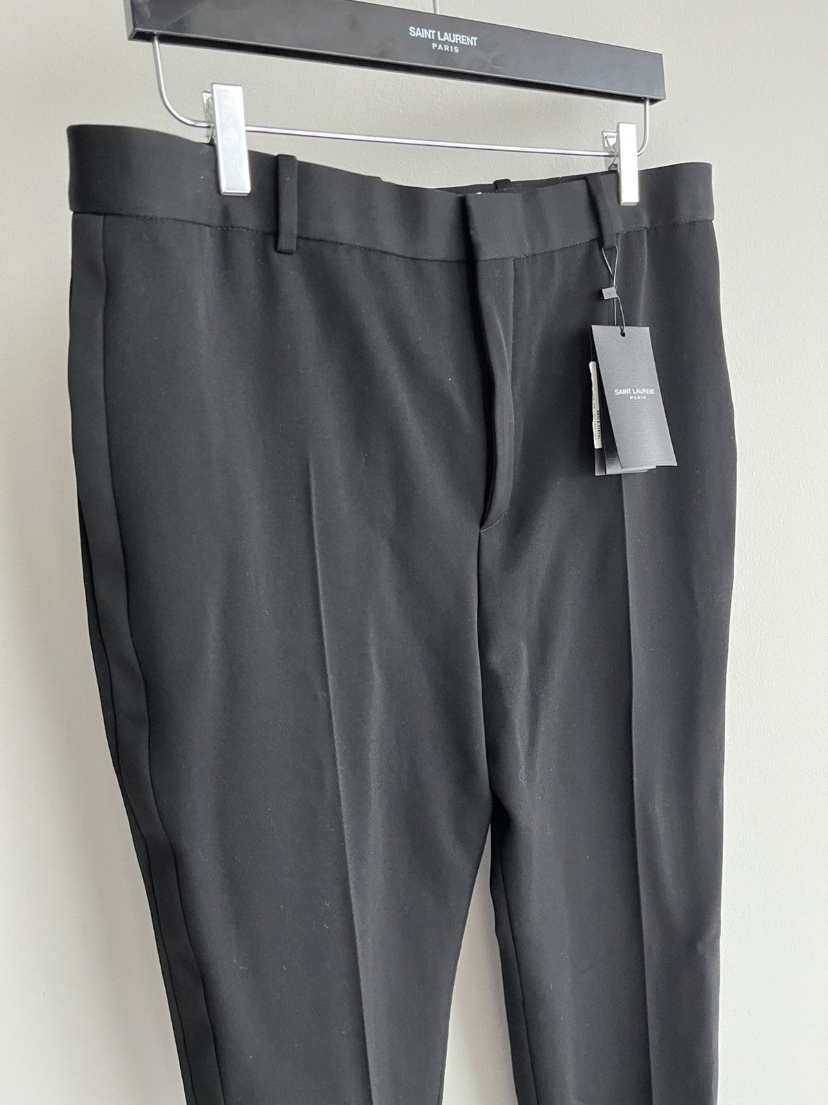 Saint Laurent Paris Brand New Classic Saint Laurent Tuxedo Pants $1,890 Value Size 52R - 18 Thumbnail