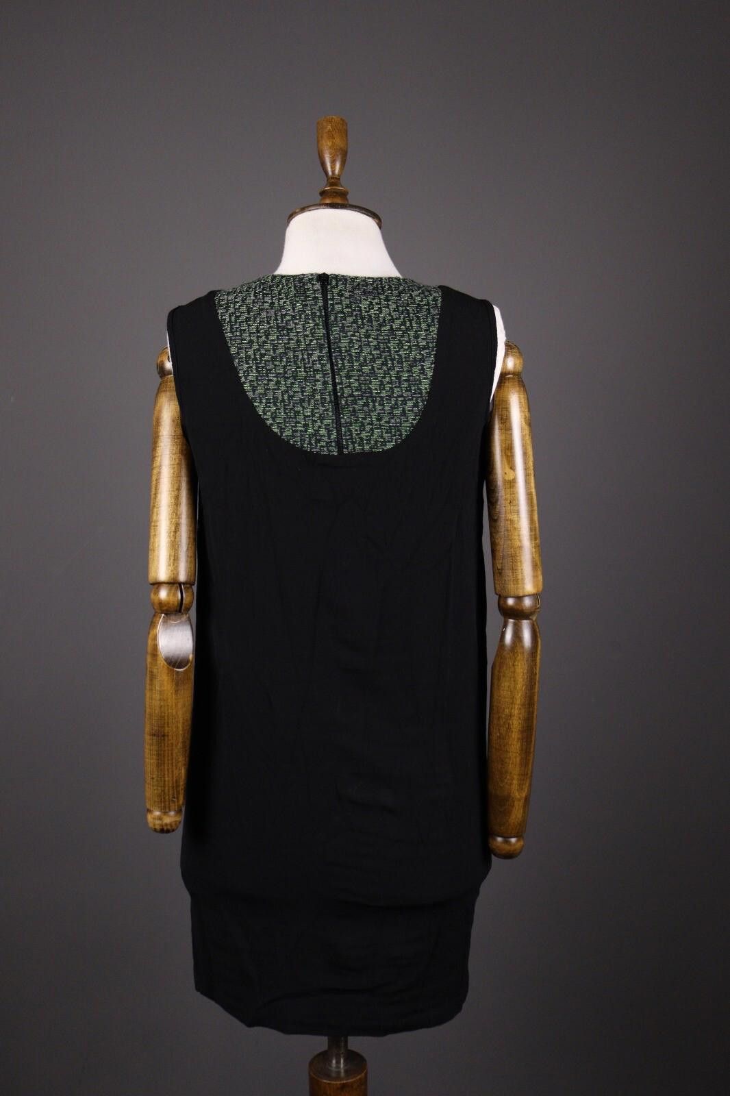 Designer Cop Copine Paris Black Sleeveless Fame Viscose Dress Size 42 Size M / US 6-8 / IT 42-44 - 5 Thumbnail