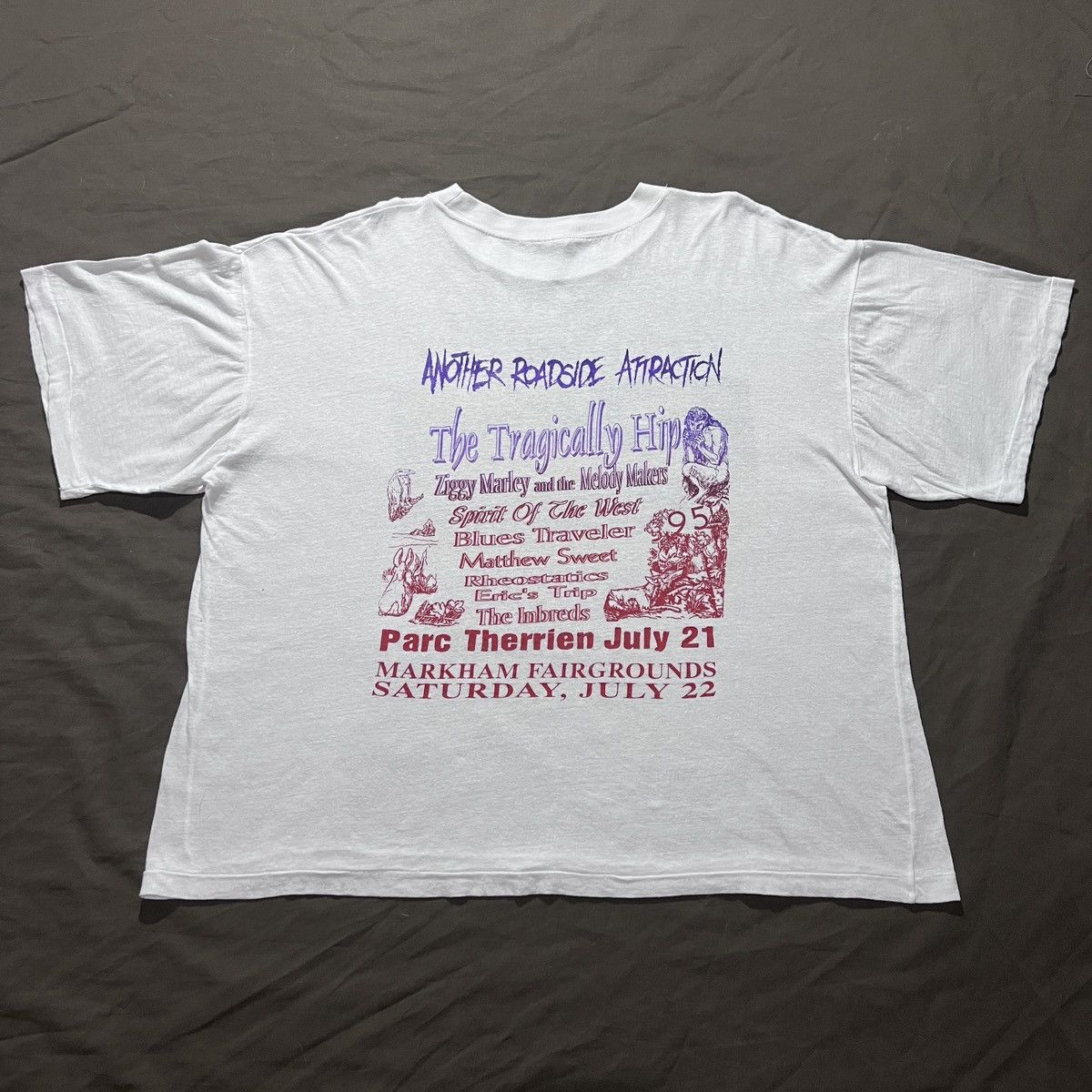 Vintage 90s Another Roadside Attraction Tragically Hip Matthew Sweet Size US XXL / EU 58 / 5 - 8 Thumbnail