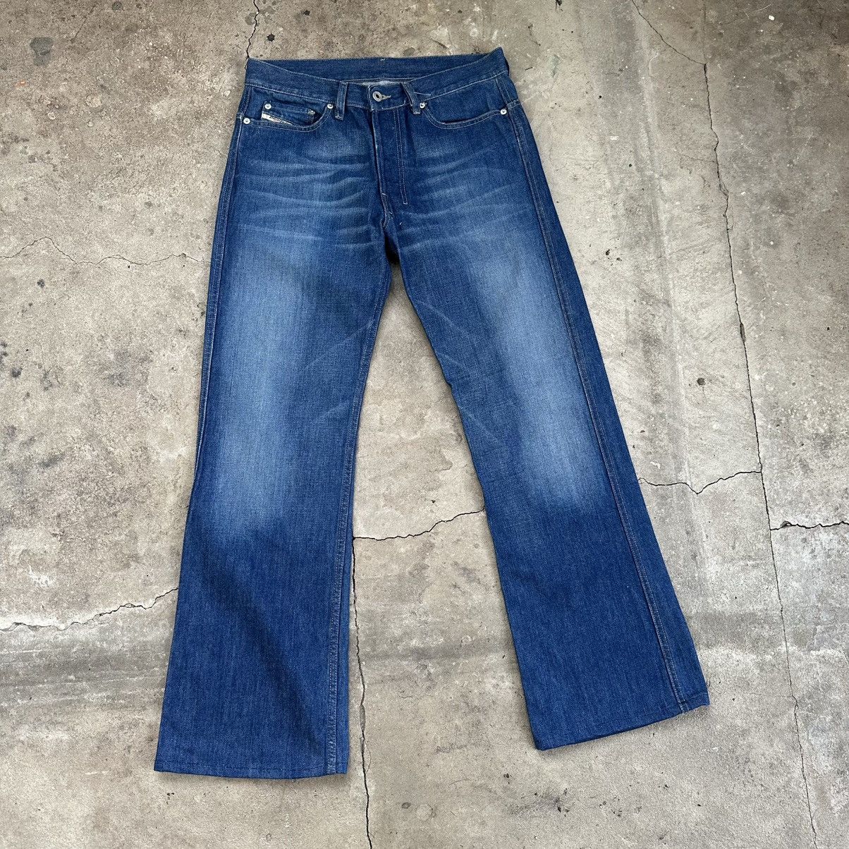 Diesel Vintage Diesel Flared Jeans Faded Wide Baggy Japanese Y2K Size US 31 - 2 Thumbnail