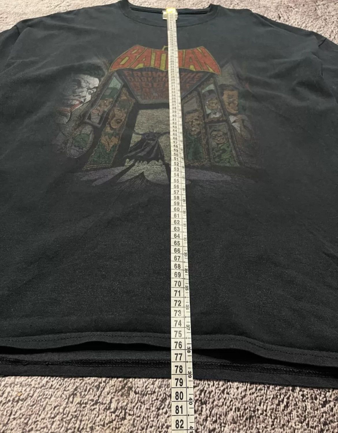 DC Comics × Unknown London × Vintage Vintage Batman Logo T-Shirt DC Comics Gotham Big Print Size US XXL / EU 58 / 5 - 9 Thumbnail