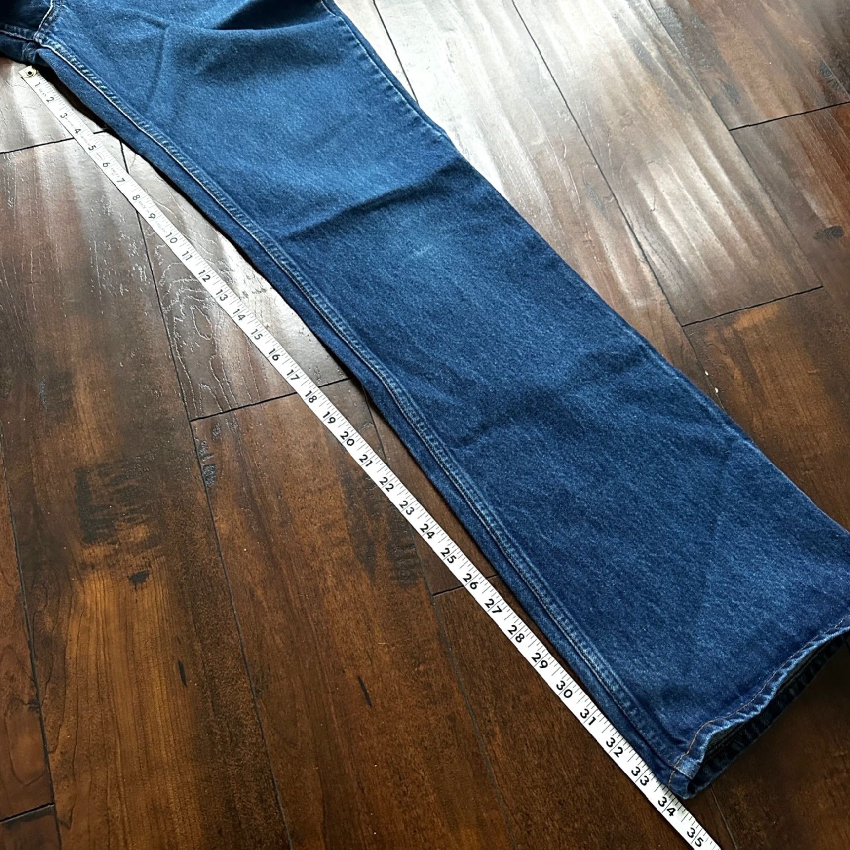 Levi's VINTAGE Levi's Jeans 80s Flared Boot Cut Womens 36x36 Blue Cotton Denim Mid Rise 501 Series Size US 36 / EU 52 - 6 Thumbnail