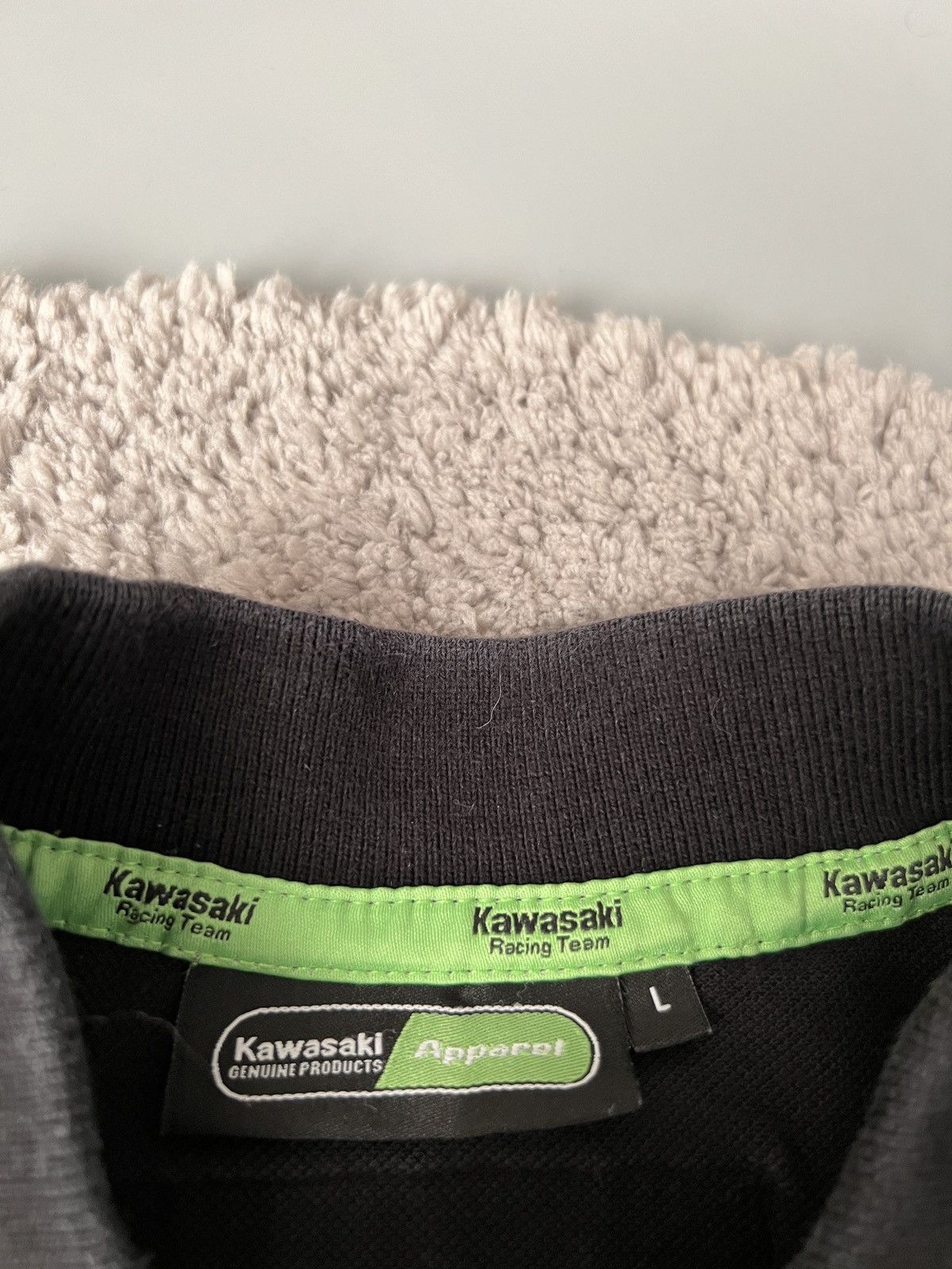 Vintage Vintage Kawasaki Racing Moto team polo t-shirt Size US L / EU 52-54 / 3 - 4 Thumbnail