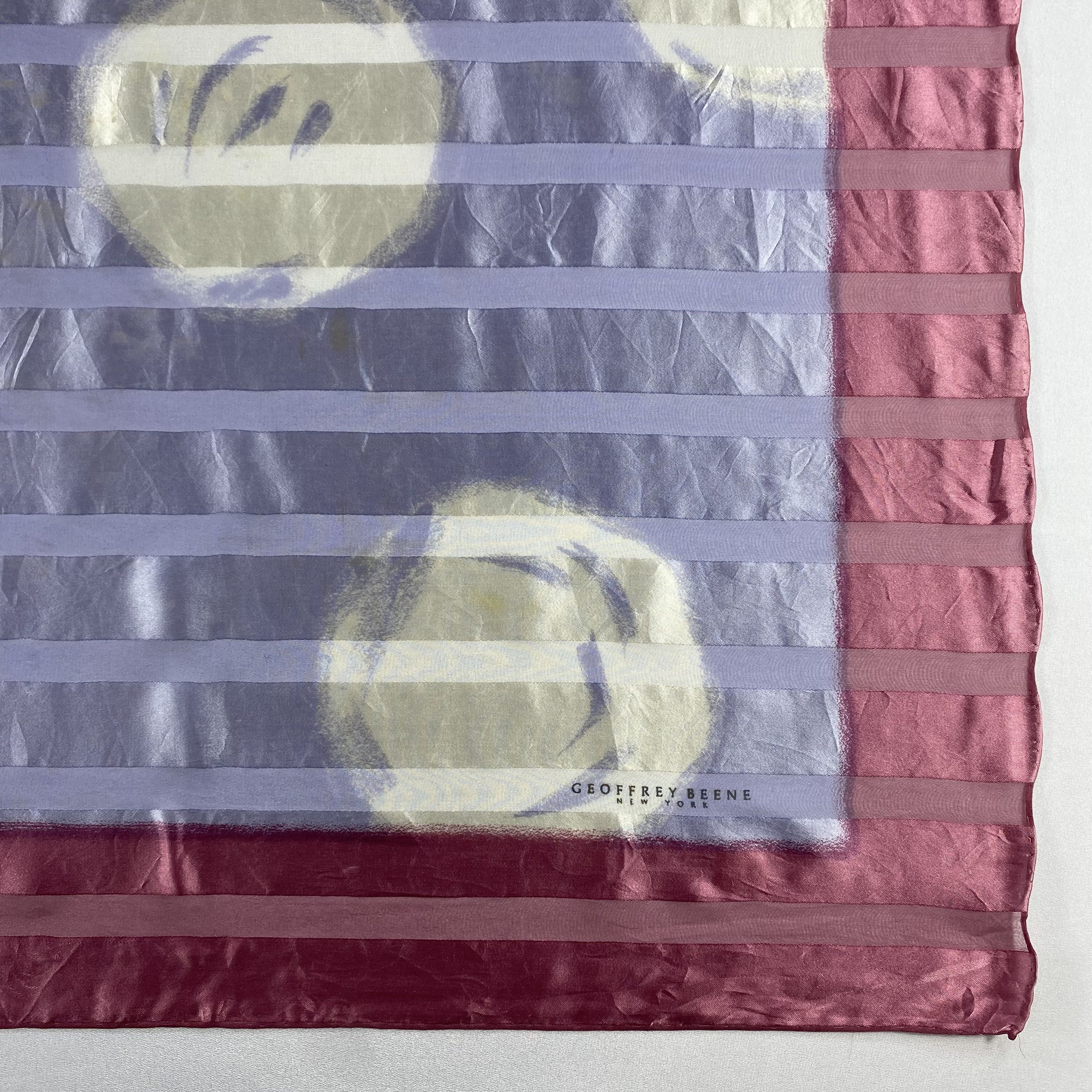 Japanese Brand × Vintage Vintage Geoffrey Beene Silk Scarf SS028 Size ONE SIZE - 3 Thumbnail