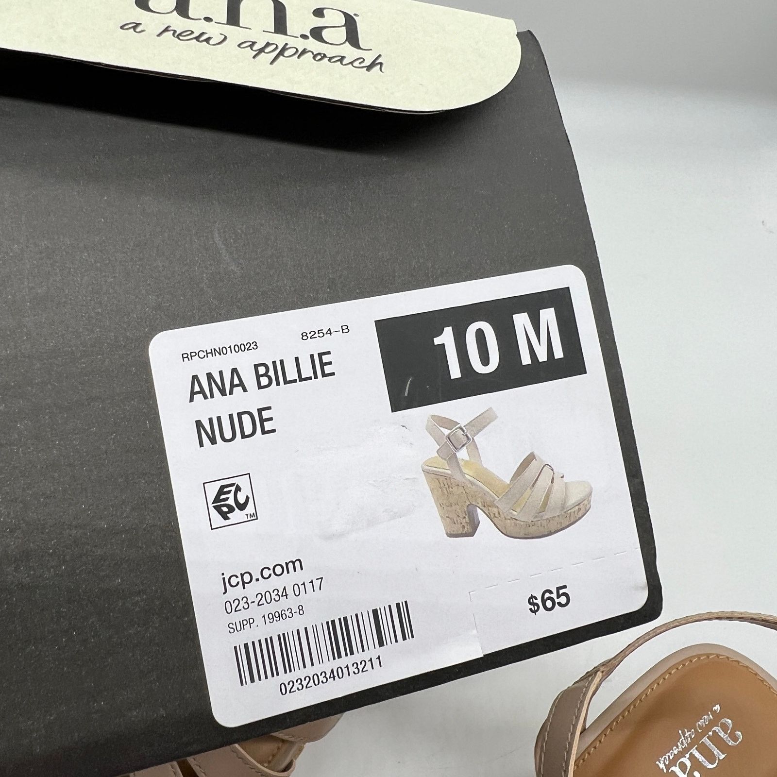 Other a.n.a Womens Billie Heeled Sandals Nude Color Size 10M Size US 10 / IT 40 - 11 Thumbnail