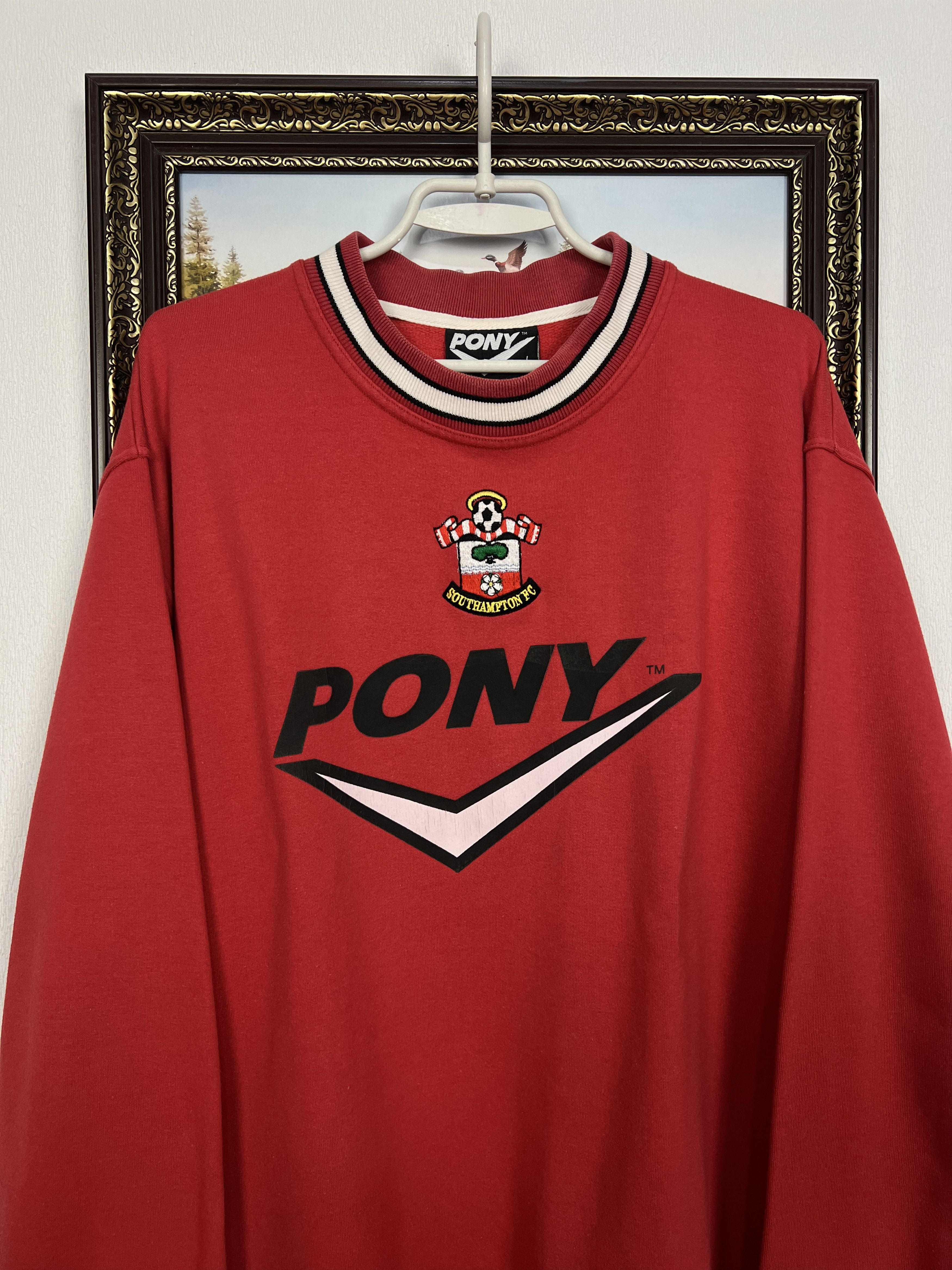 PONY Southampton Saints Football Sweatshirt Soccer Crewneck Size US L / EU 52-54 / 3 - 2 Thumbnail