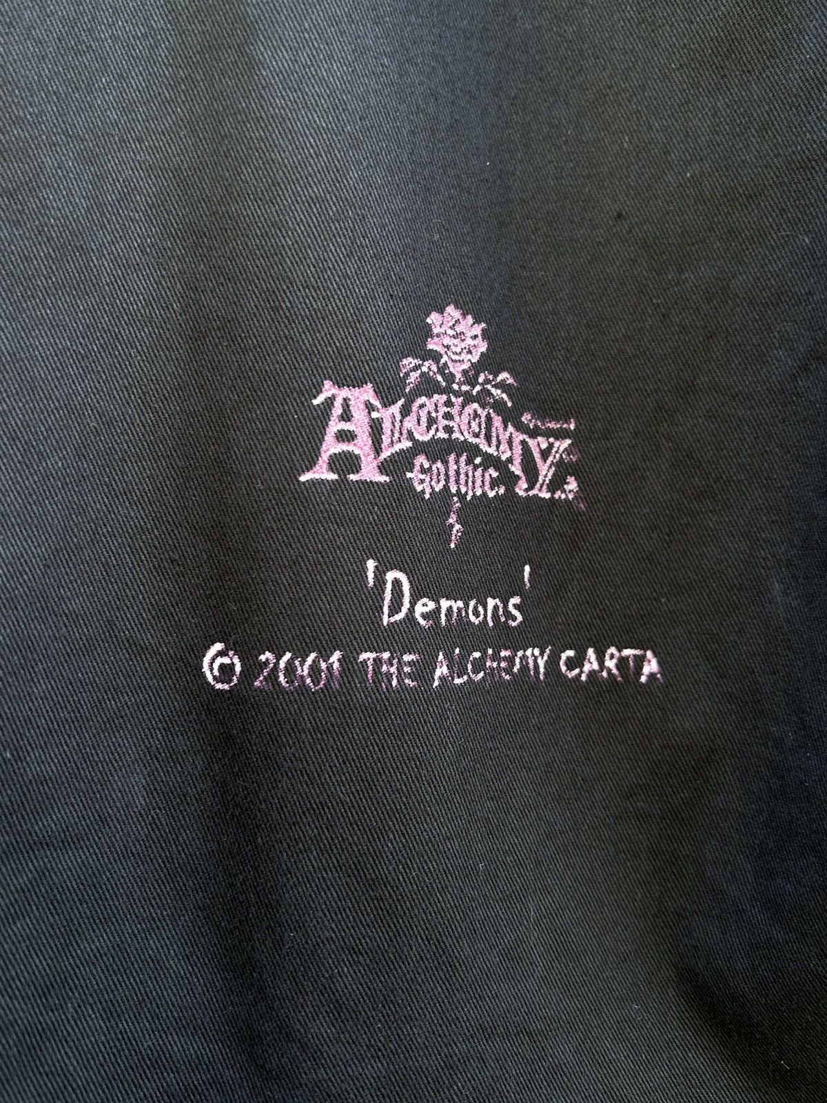 Alchemy Equipment 00s Vintage Alchemy Gothic 2001 Demons Carta Button Up Shirt Size US XL / EU 56 / 4 - 3 Thumbnail