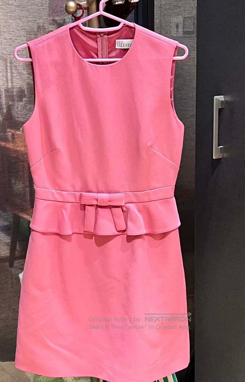 Valentino Valentino Pink bow dress Size S / US 4 / IT 40 - 1 Thumbnail
