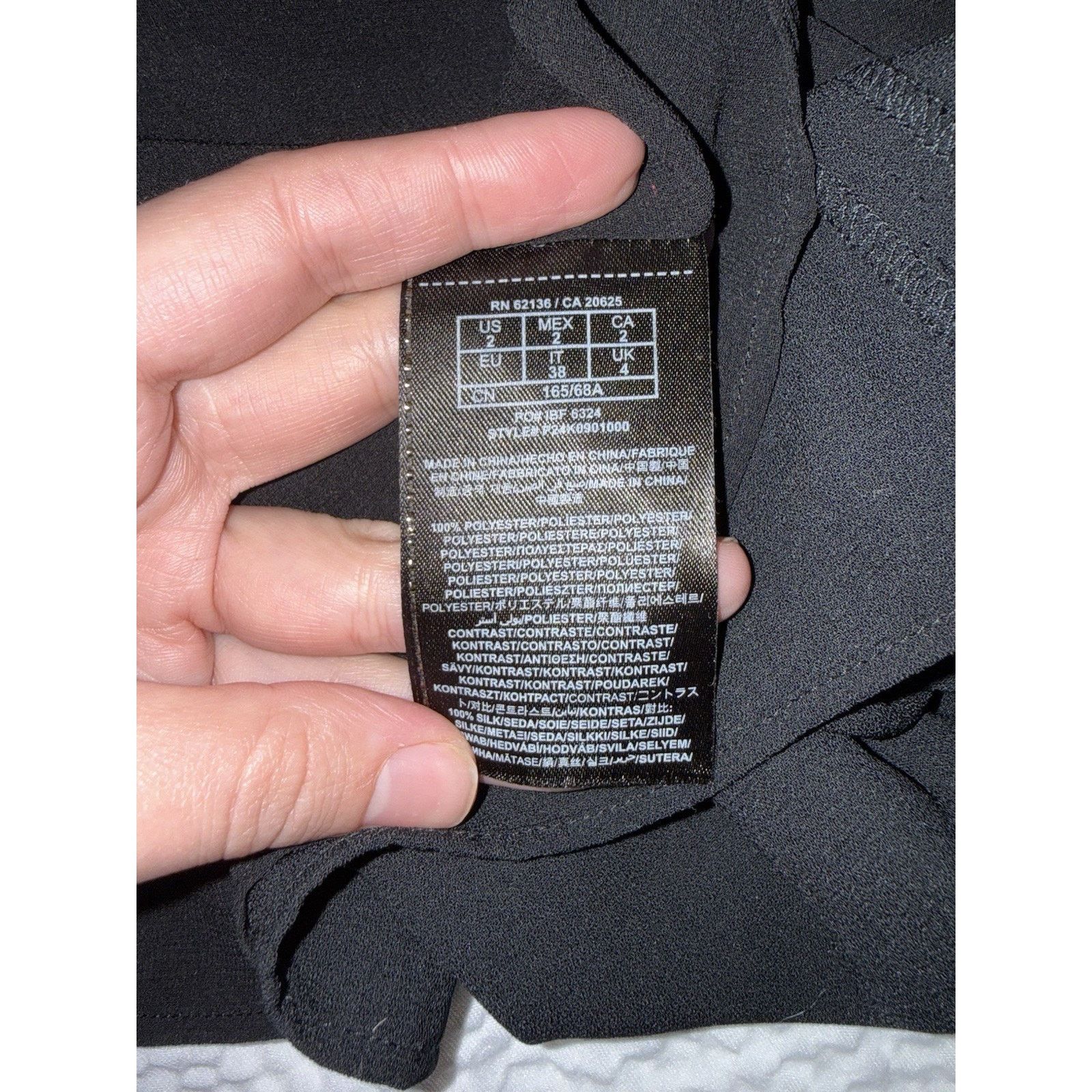 Other ELIN KLING for Marciano black Sheer Mesh Deep V neck dress 2 Size XS / US 0-2 / IT 36-38 - 6 Thumbnail