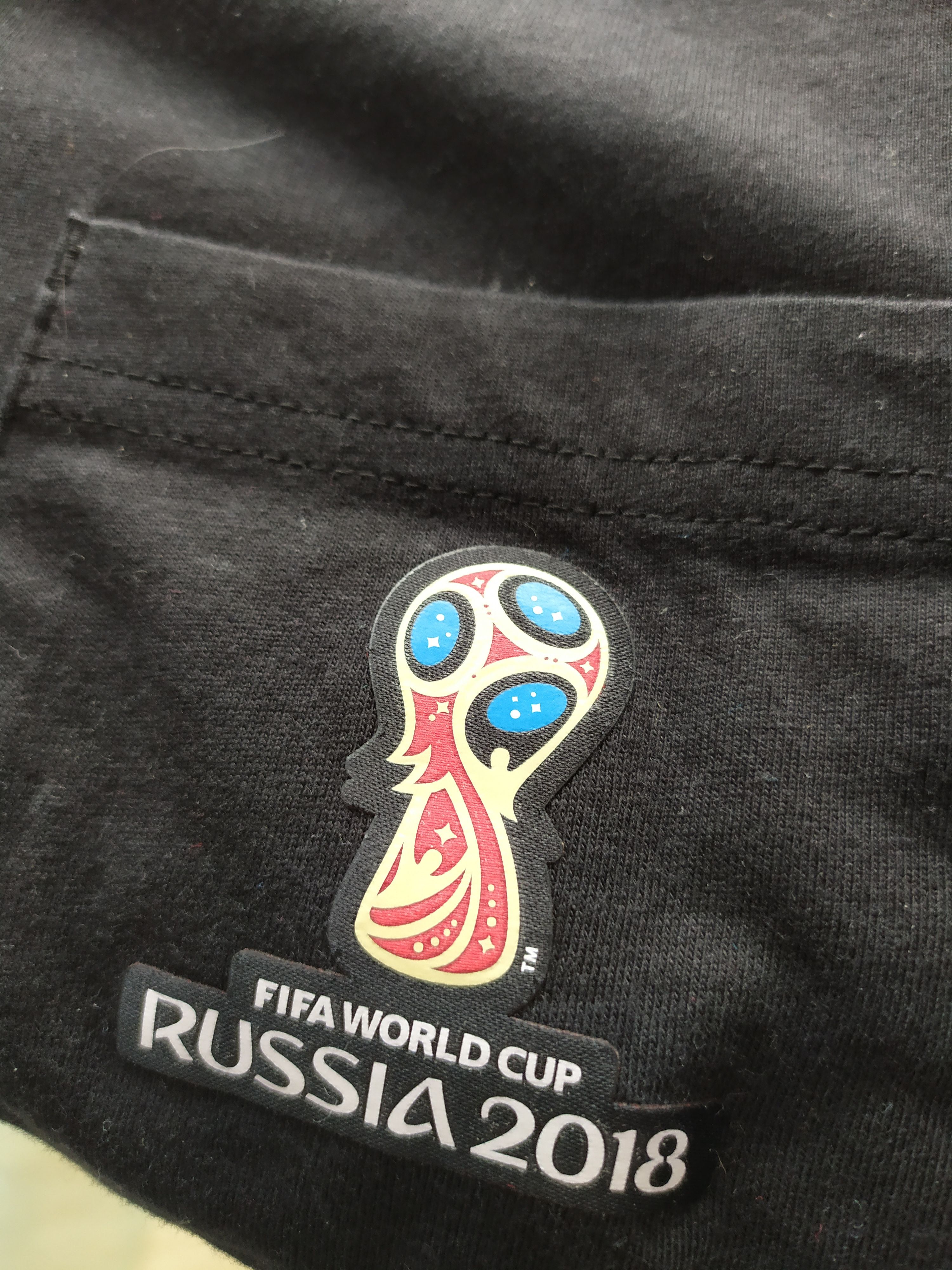 Adidas Black Cotton T-shirt size L Adidas FIFA World Cup 2018 Men's Size US L / EU 52-54 / 3 - 6 Thumbnail