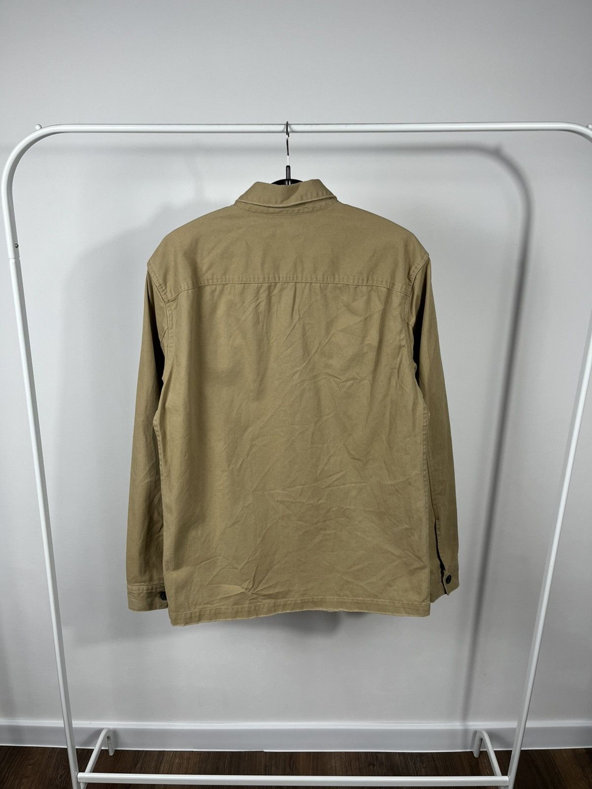 Allsaints AllSaints Khaki Cotton Button Up Overshirt Jacket L Size US L / EU 52-54 / 3 - 10 Thumbnail