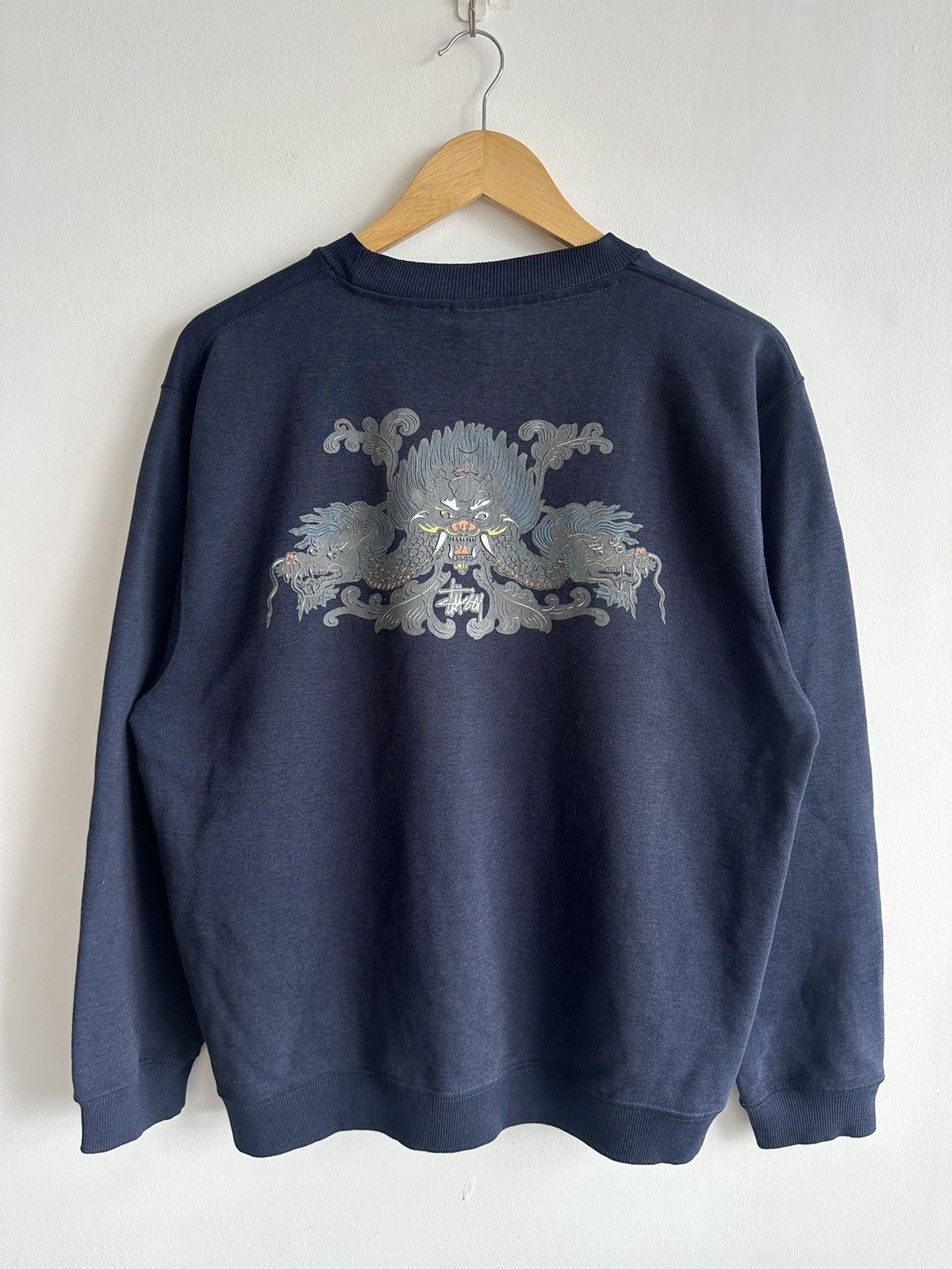 Stussy × Vintage Vintage 90’s Stussy Dragon Sweatshirt Made in USA RARE Size US L / EU 52-54 / 3 - 2 Thumbnail