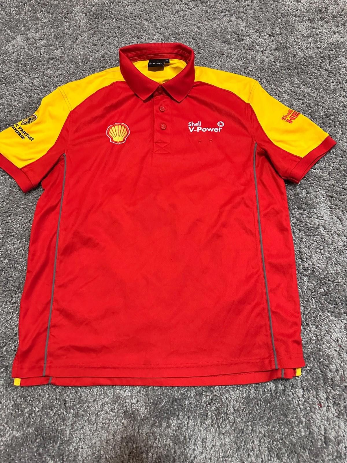 Ferrari Vintage Shell V-Power Ferrari Polo Shirt Racing F1 Size M Size US M / EU 48-50 / 2 - 2 Thumbnail