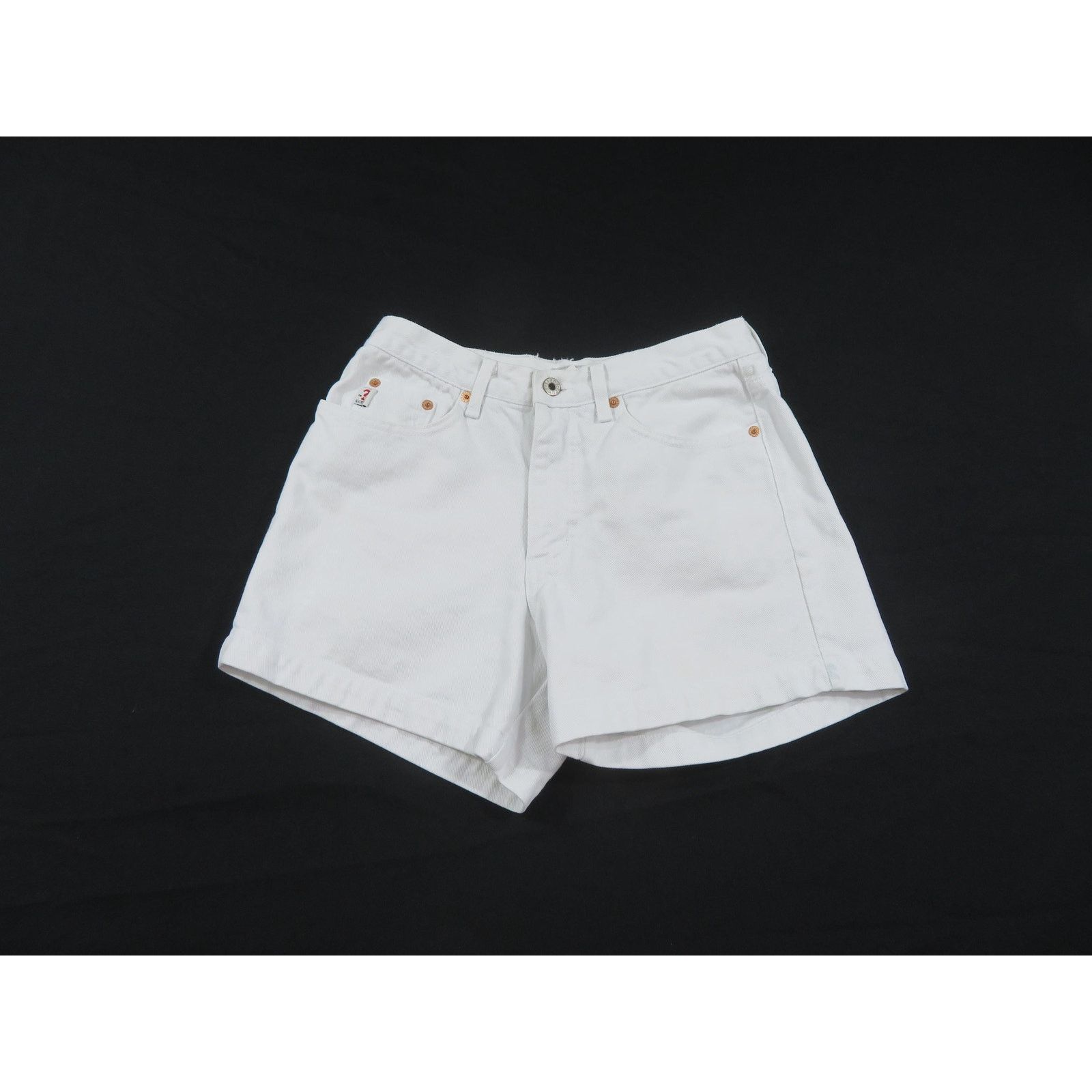 Guess Guess Shorts, Denim, White, Sz 29 Measure 28 Made USA 1990s Size 28" / US 6 / IT 42 - 1 Thumbnail