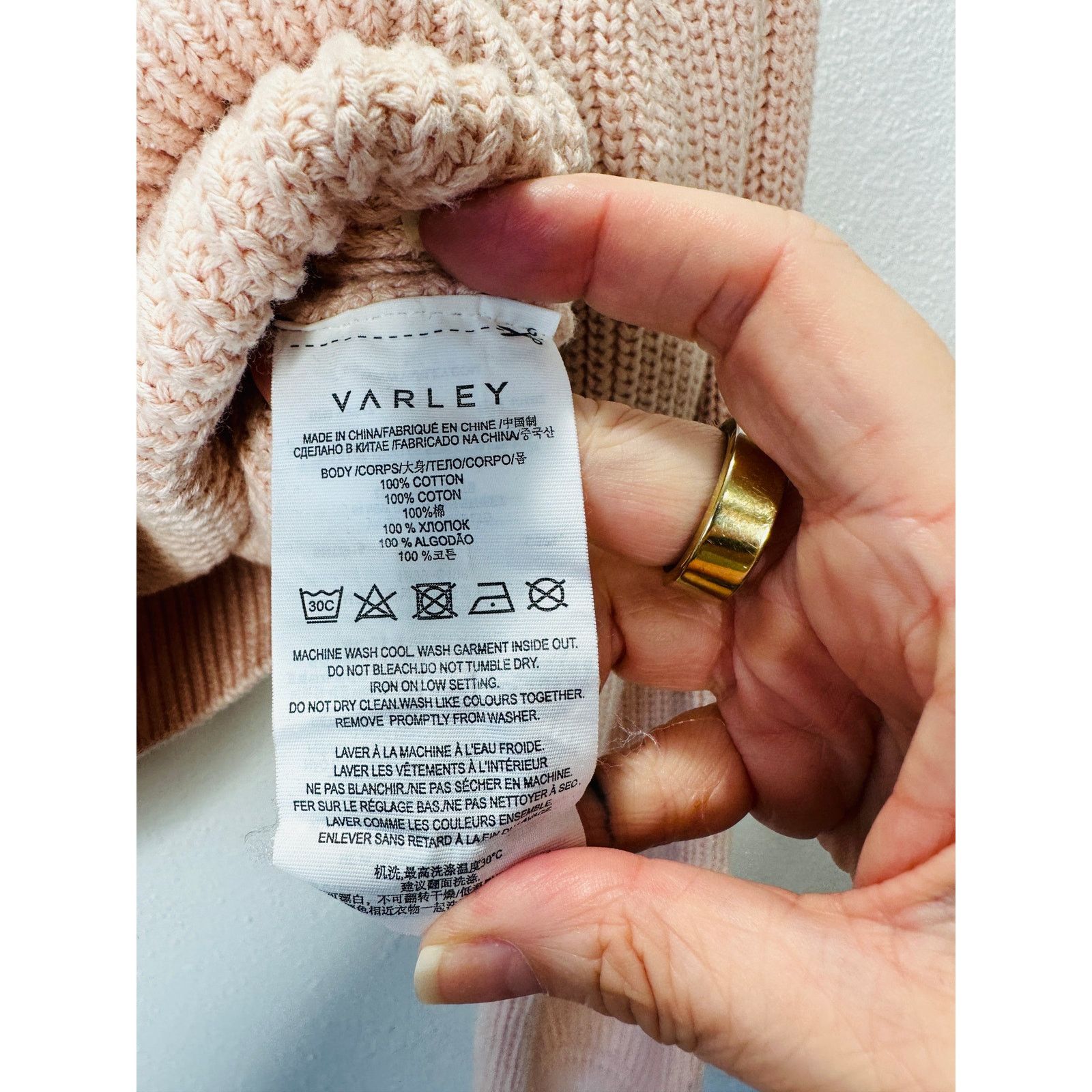 Varley Varley Pink Mentone Half Zip Wide Collar Shaker Sweater XS Size XS / US 0-2 / IT 36-38 - 7 Thumbnail