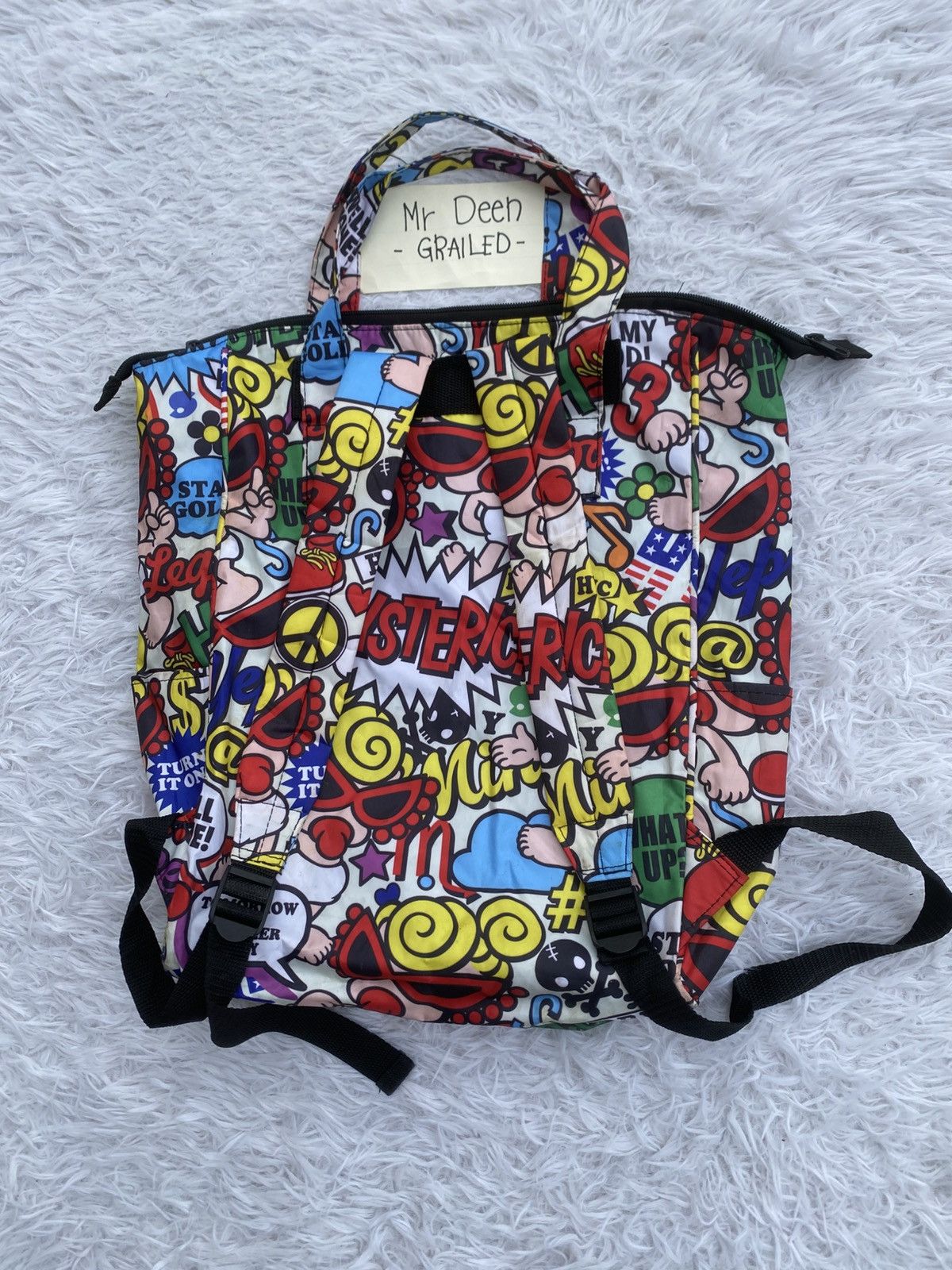 Hysteric Glamour Rare Hysteric Glamour All Over Print Day Bag Pack Size ONE SIZE - 8 Thumbnail
