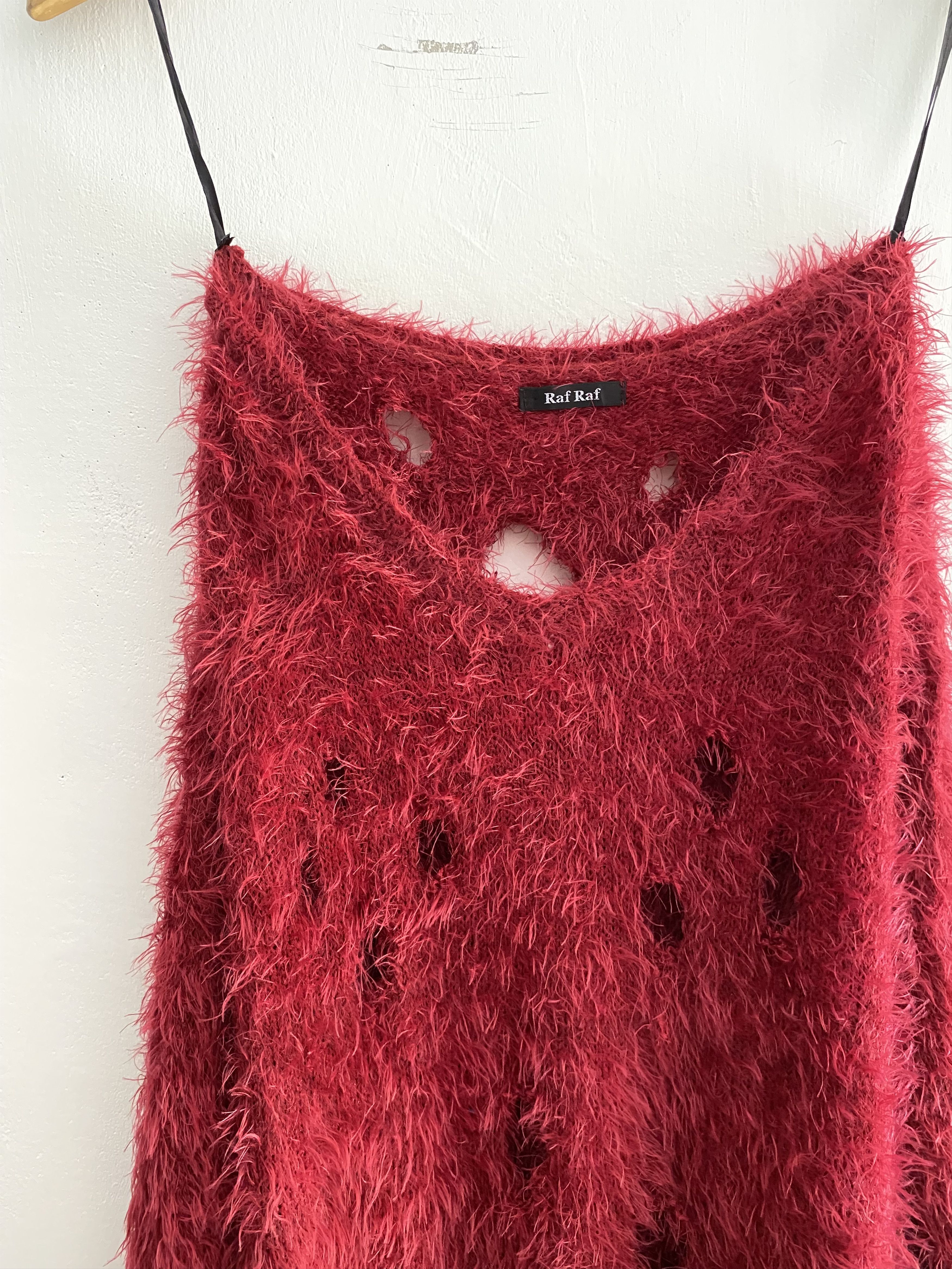 Hysteric Glamour × Japanese Brand Rafraf raf simons style destroyed fuzzy knit sweatshirts Size US L / EU 52-54 / 3 - 3 Thumbnail