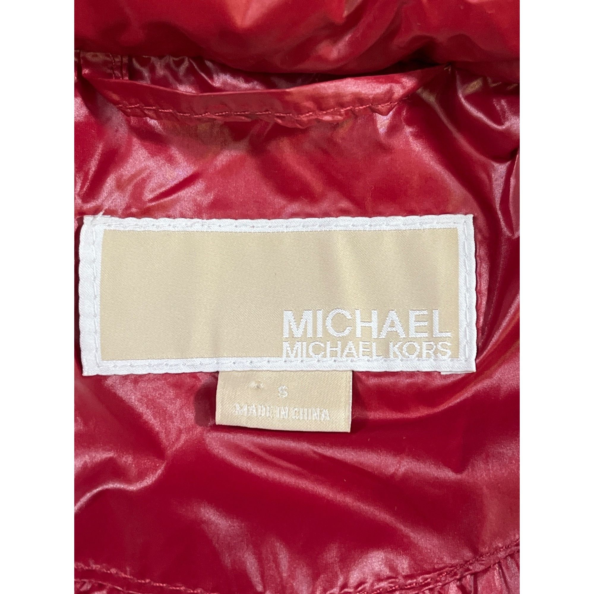 Michael Kors MIchael Michael Kors Women's Red Puffer Jacket Size S SKU 61 Size S / US 4 / IT 40 - 4 Thumbnail