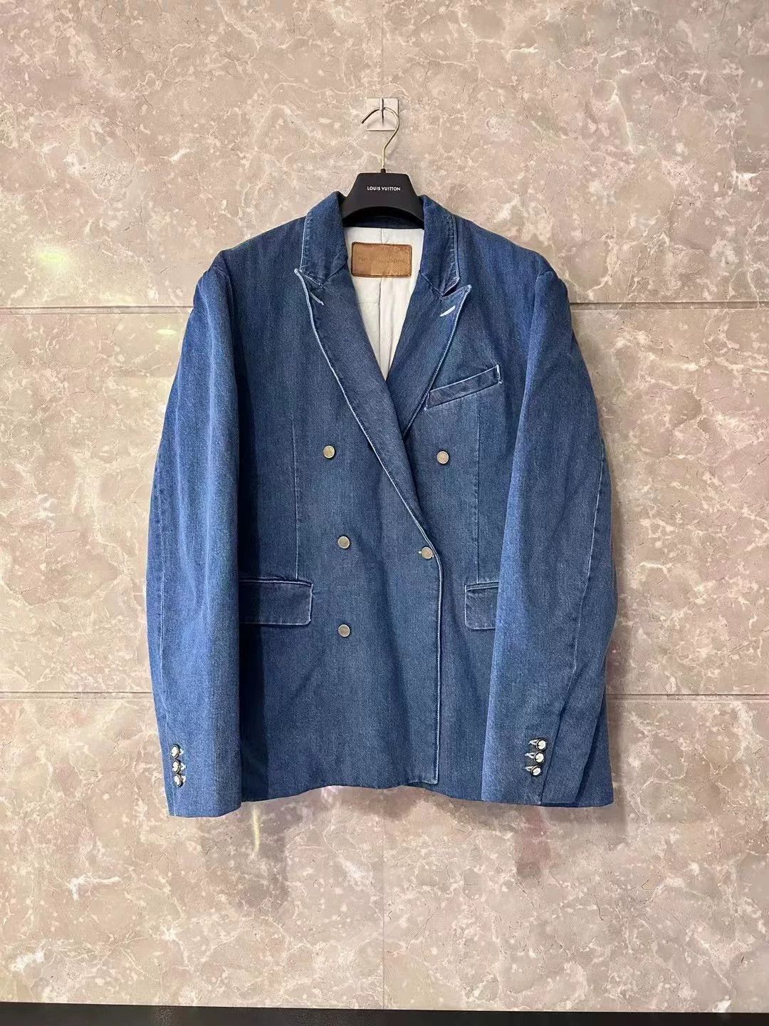 peaceminusone Peaceminusone Blue Denim Blazer Size US M / EU 48-50 / 2 - 1 Thumbnail