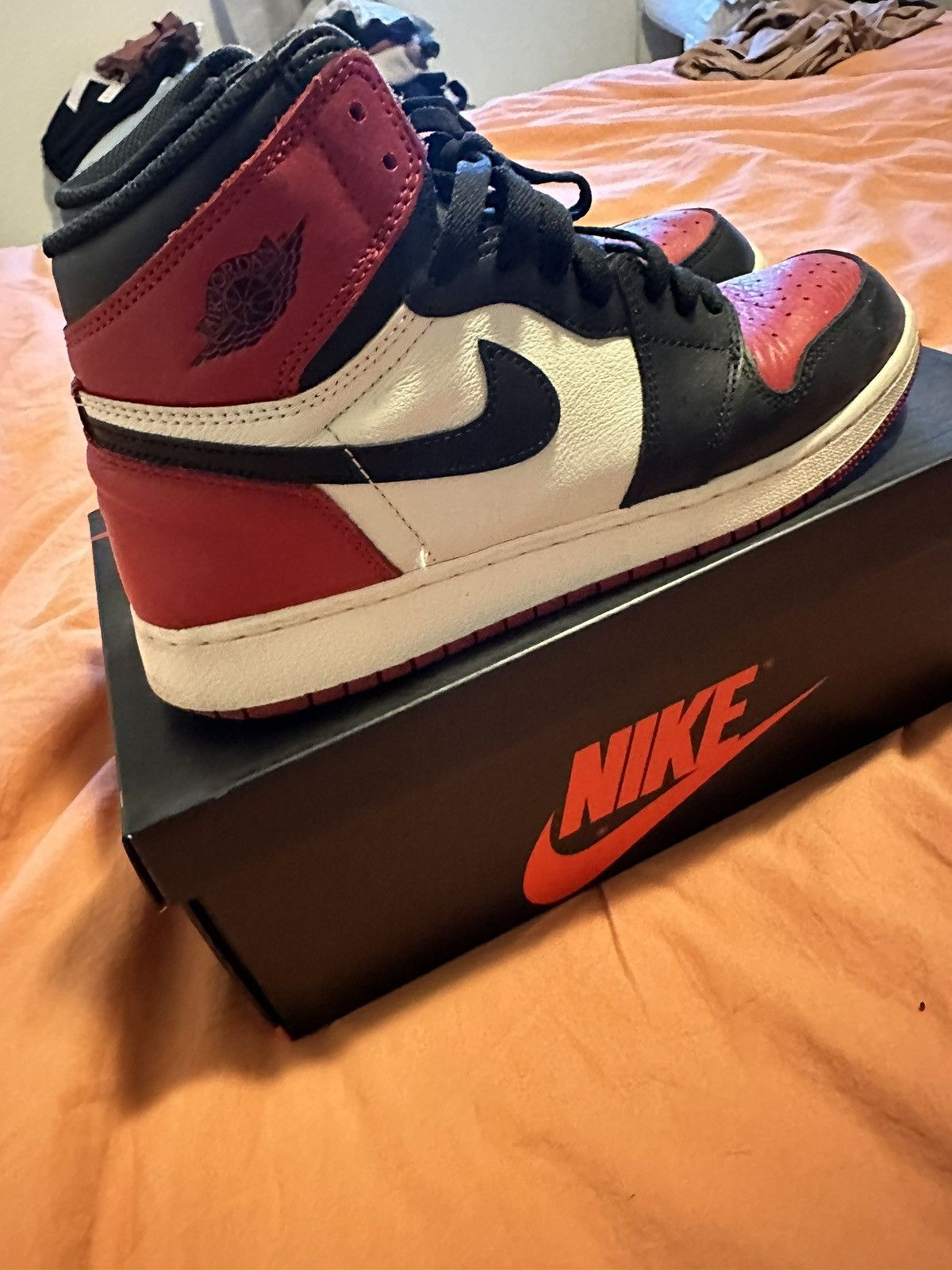 Nike × Vintage Air Jordan 1 Bred Toe Size US 7 / EU 40 - 2 Thumbnail