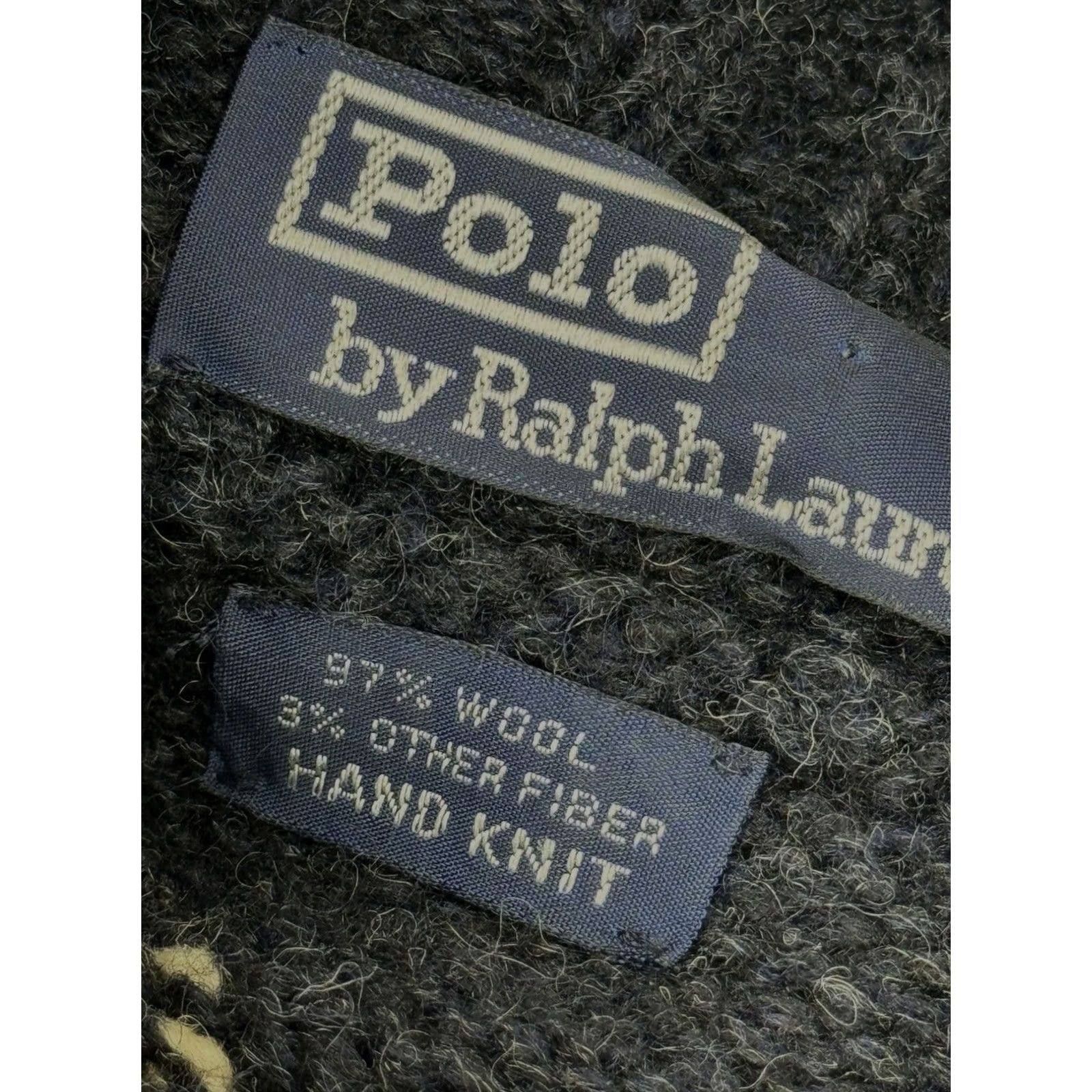 Ralph Lauren Ralph Lauren HAND KNIT WOOL Winter Snowflake Ski L Turtleneck Sweater Blue Beige Men Size US L / EU 52-54 / 3 - 4 Thumbnail