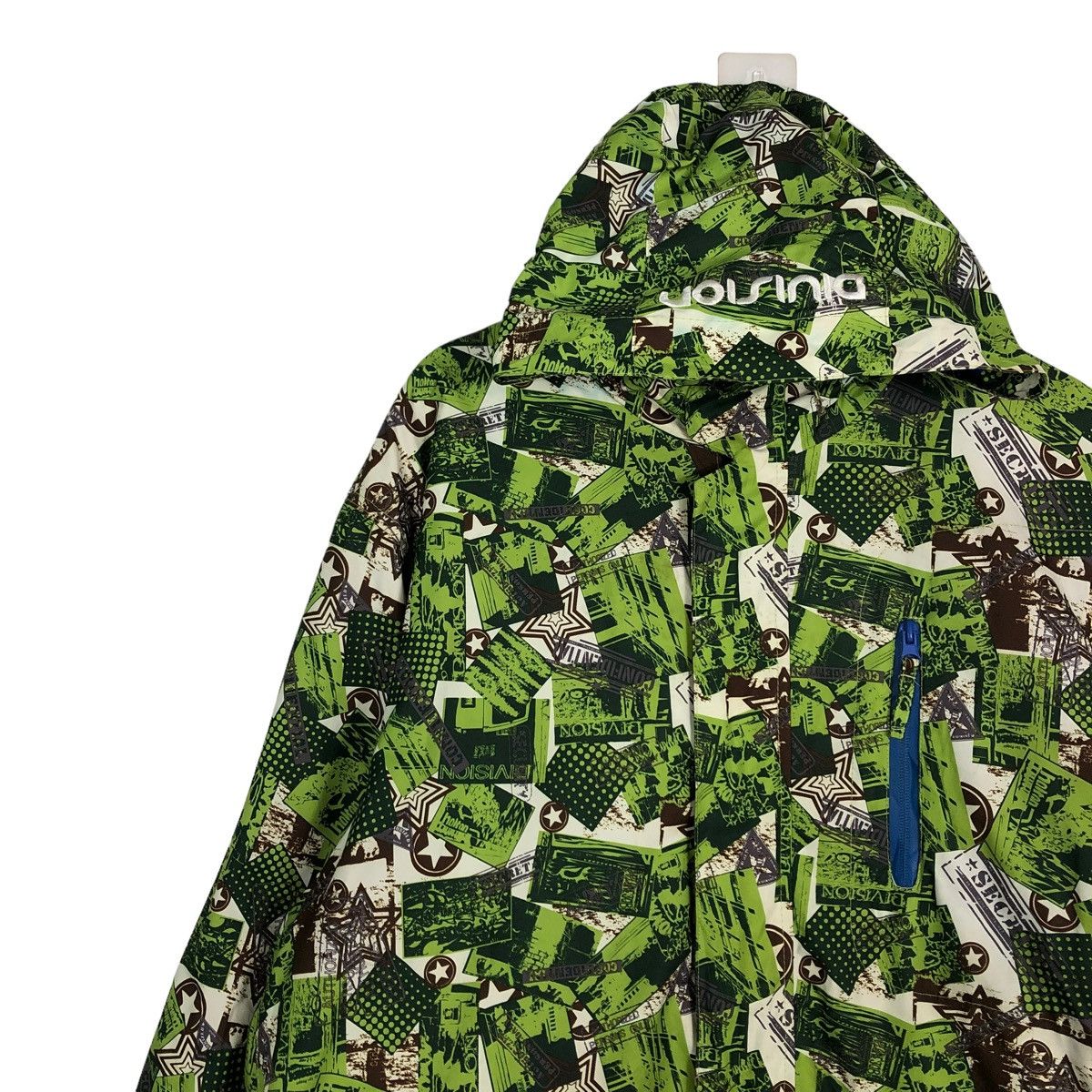 Japanese Brand 🔥Rare Hunting Ski Jacket Multi Color Full Print Division Size US L / EU 52-54 / 3 - 3 Thumbnail