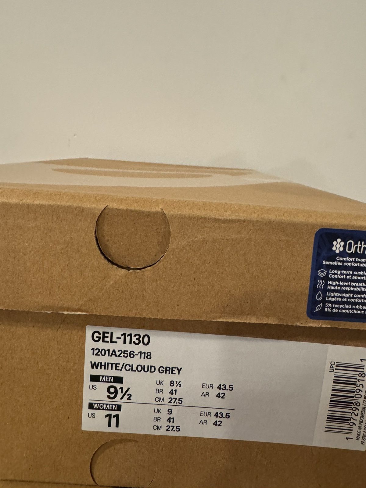 Other ASICS 1130 white cloud grey Size US 9.5 / EU 42-43 - 6 Thumbnail