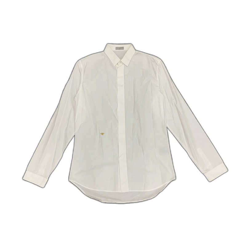 Dior Dior White Bee Embroidered Long Sleeve Shirt Size US M / EU 48-50 / 2 - 1 Thumbnail