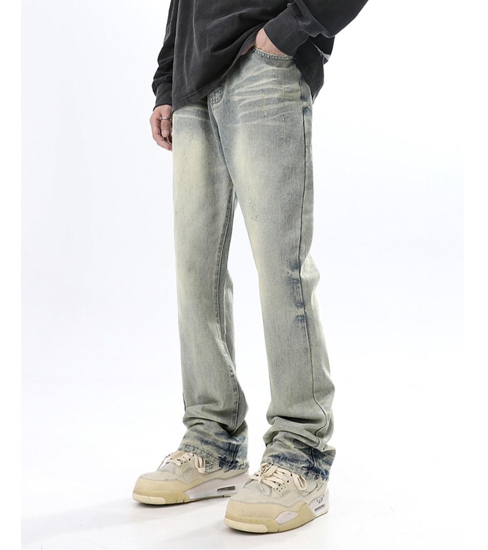 Japanese Brand × Jean Distressed Loose Flared Jeans Size US 27 - 2 Thumbnail