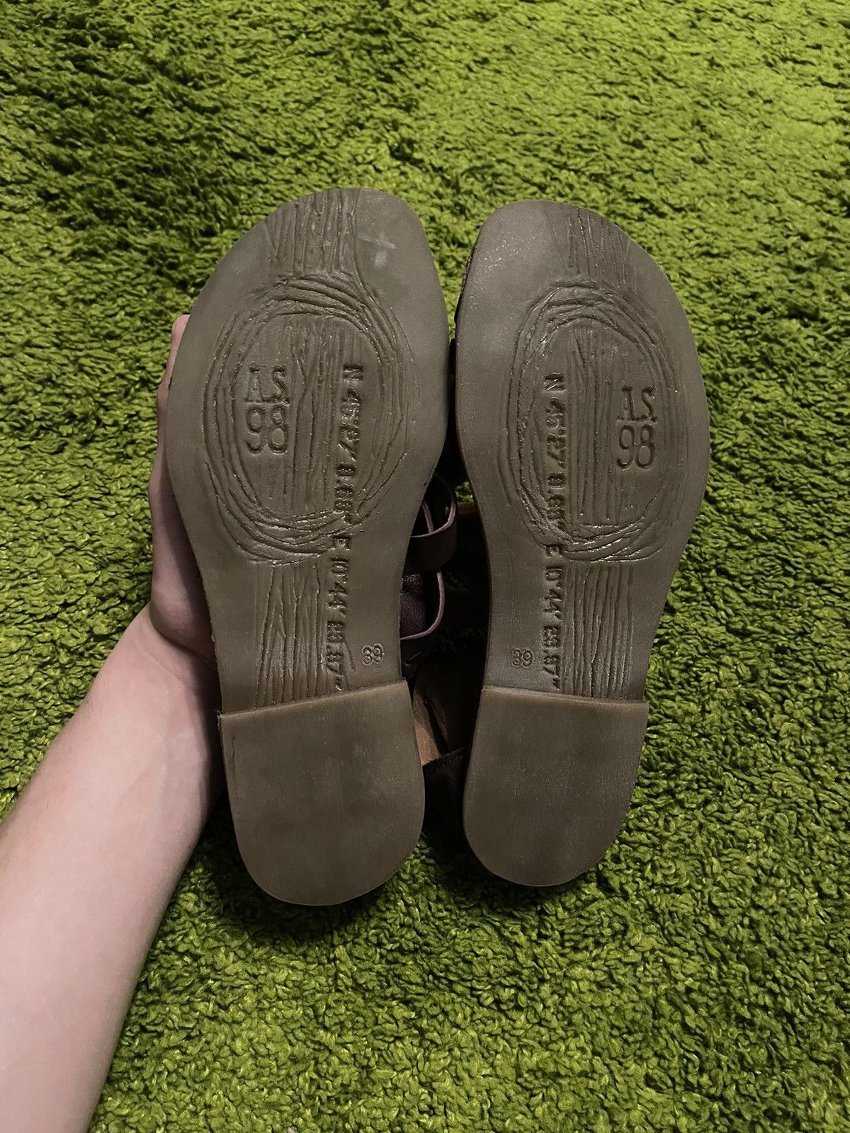 A.S.98 × Designer Airsteps A.S.98 avant garde real leather sandals shoes Size US 9 / IT 39 - 11 Thumbnail