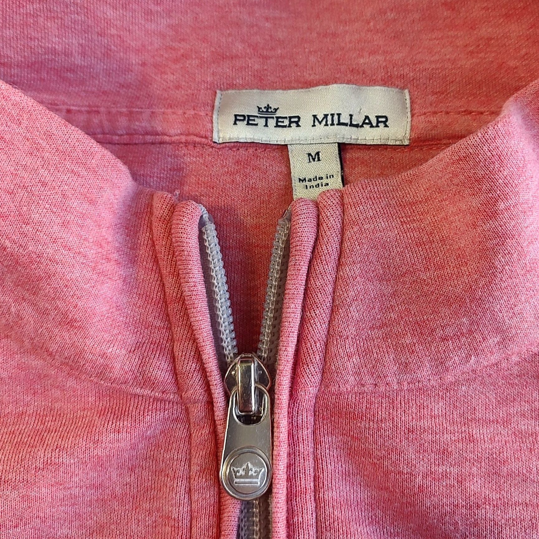 Peter Millar Peter Millar Golf Sweater M Pink Knit 1/4 Zip Pullover Mens Size US M / EU 48-50 / 2 - 3 Thumbnail