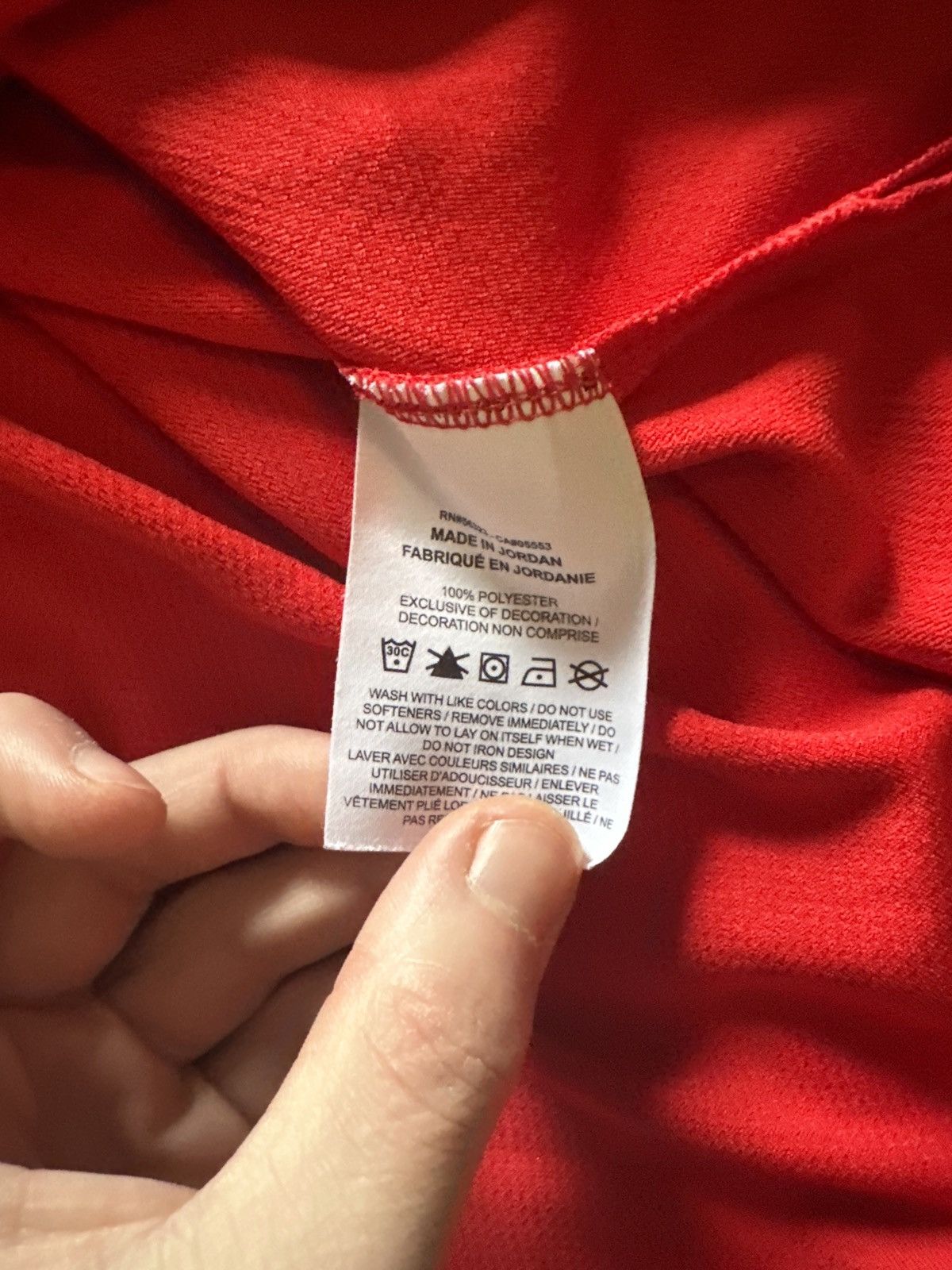 Nike Nike Quarter Zip (Red, Tight Fit, Thin Material) Size US L / EU 52-54 / 3 - 5 Thumbnail