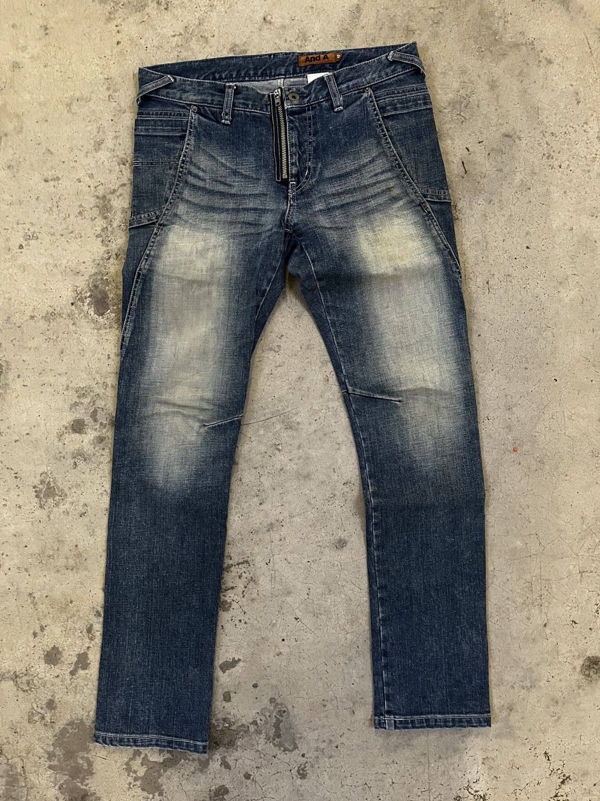 Japanese Brand Distressed And A Japan Denim Size US 32 / EU 48 - 1 Thumbnail