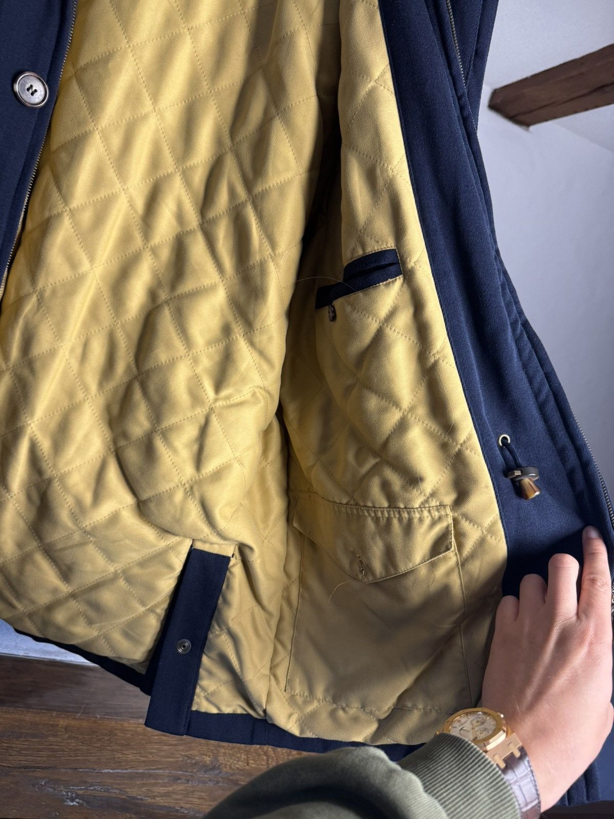 Loro Piana Luxury Loro Piana Storm System Navy Quilted Jacket Size US L / EU 52-54 / 3 - 4 Thumbnail