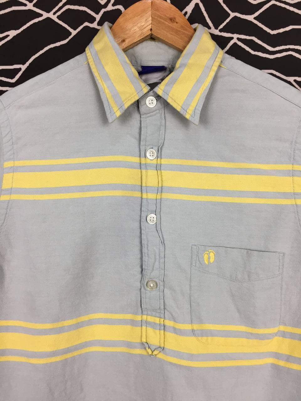 Hang Ten Vtg Hang Ten Embroidered Logo Striped Pocket Polo Tee Size US M / EU 48-50 / 2 - 3 Thumbnail