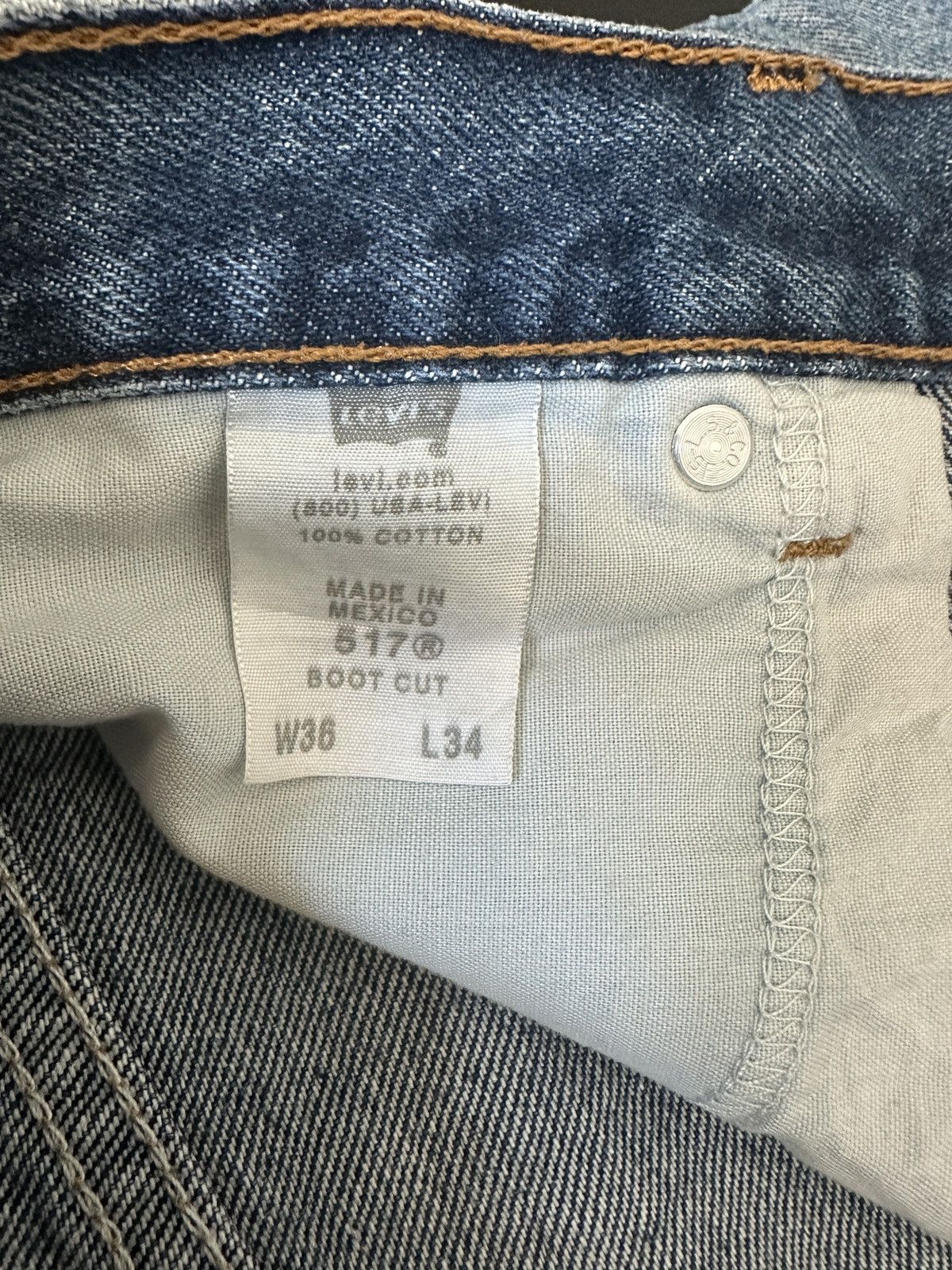Levi's Levi’s 517 Bootcut Jeans – Made in Mexico – W36 L34 Size US 36 / EU 52 - 5 Thumbnail
