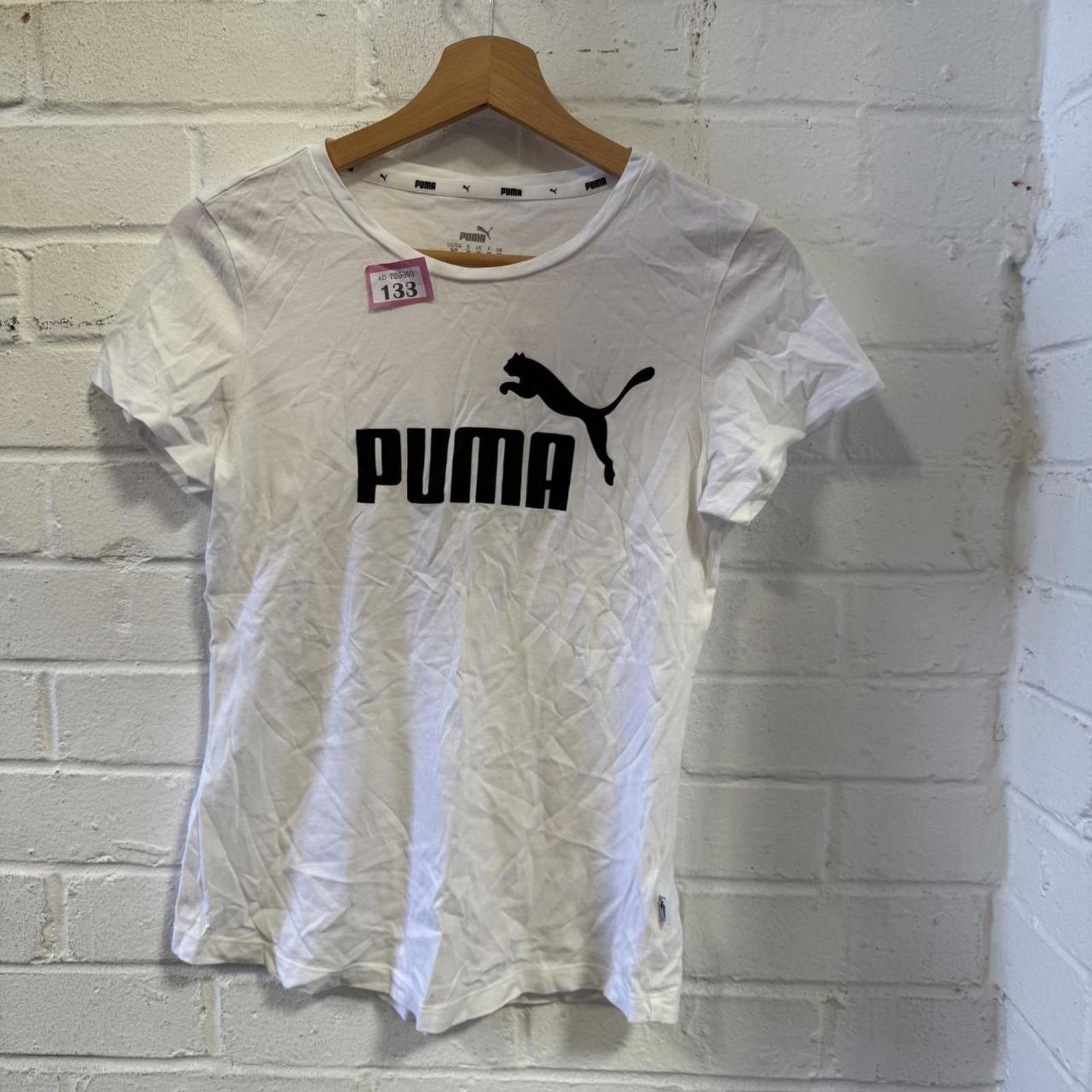 Puma Puma Women's White Tshirt Size ONE SIZE - 1 Thumbnail