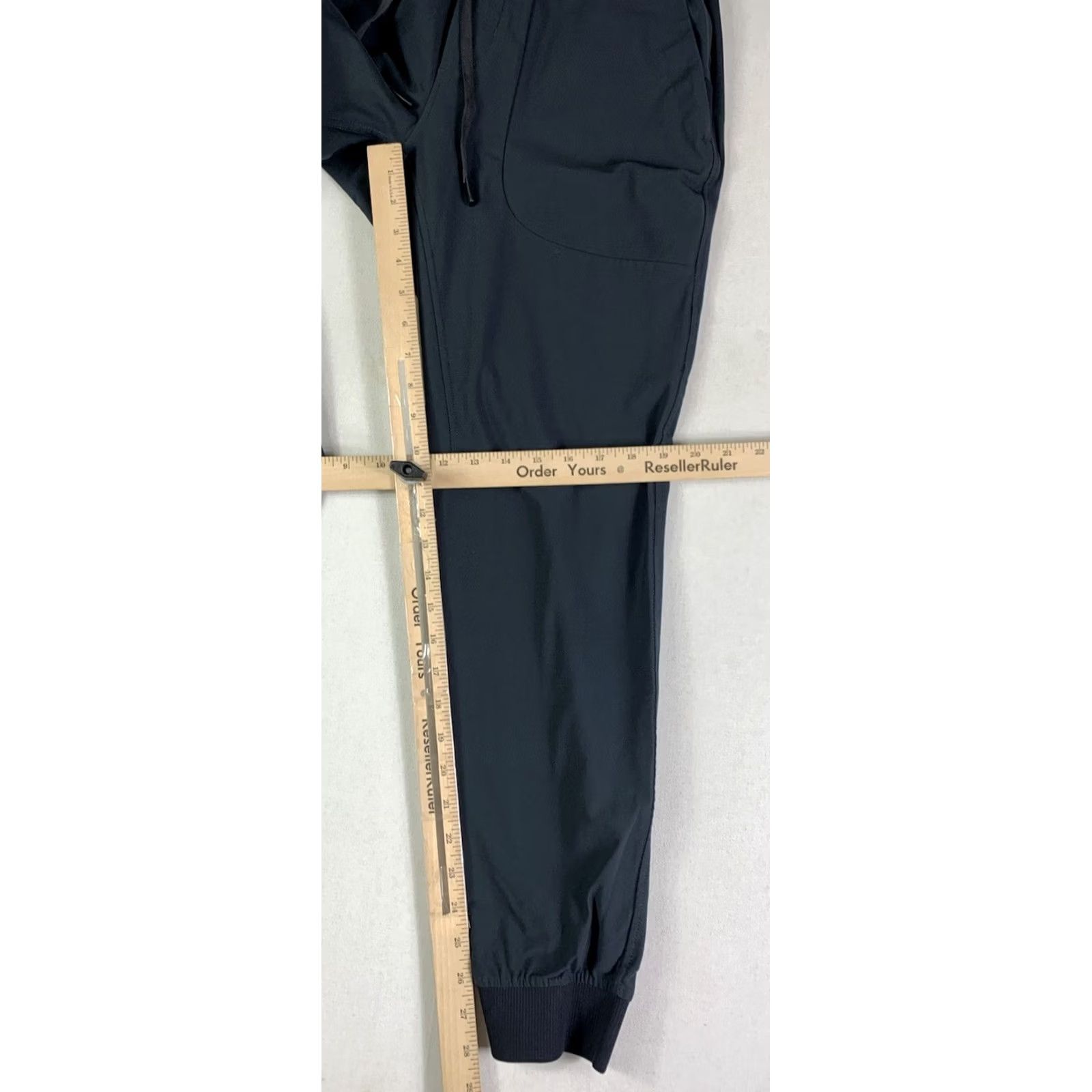 Vintage 7 Diamonds Jogger Pants Men's Medium Black Athletic Tapered 28in Inseam Stj-1006 Infinity Performance Stretch Casual Activewear Size US 31 - 4 Thumbnail