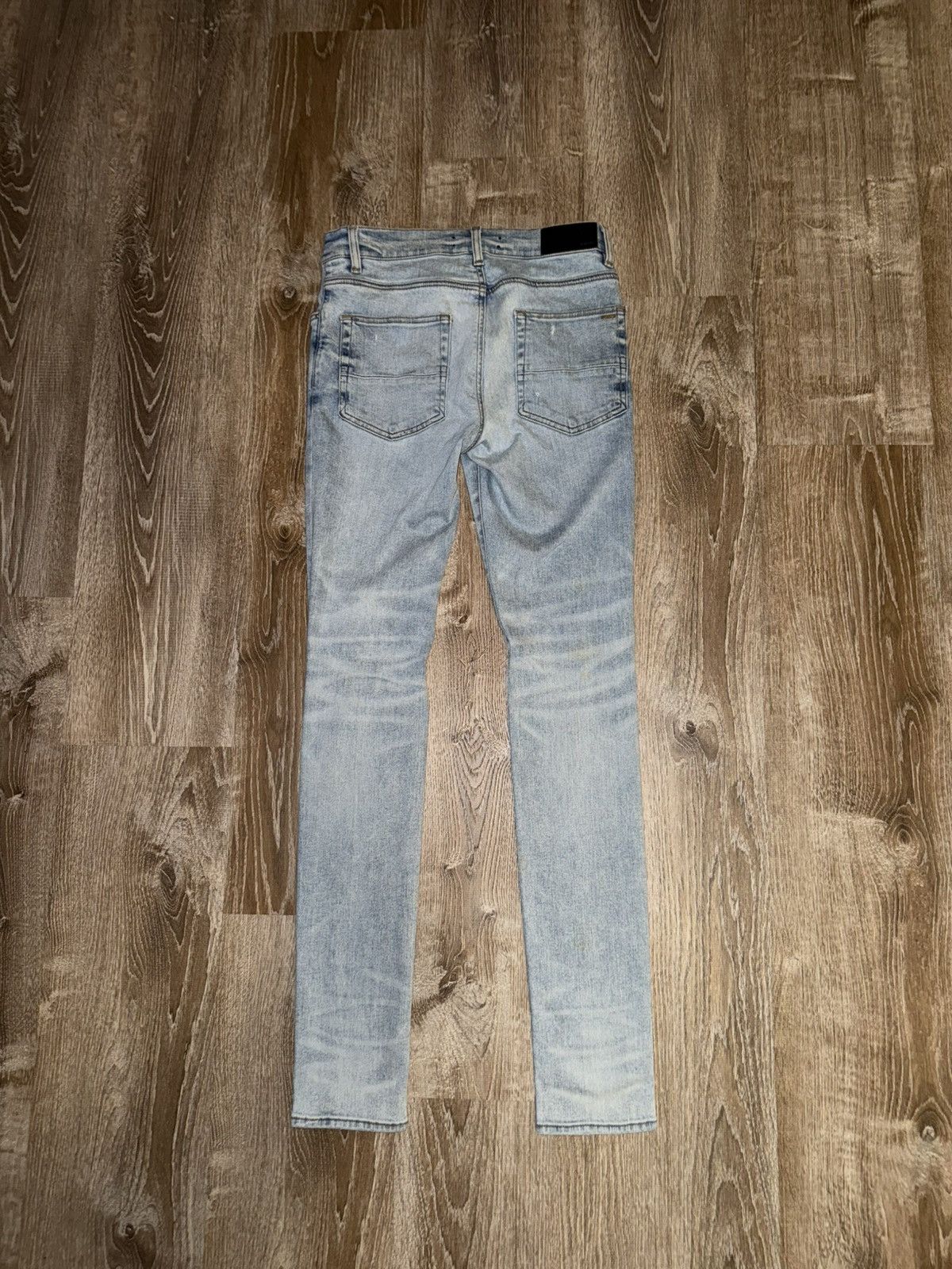 Amiri Amiri Distressed Light Jeans Size US 31 - 2 Thumbnail