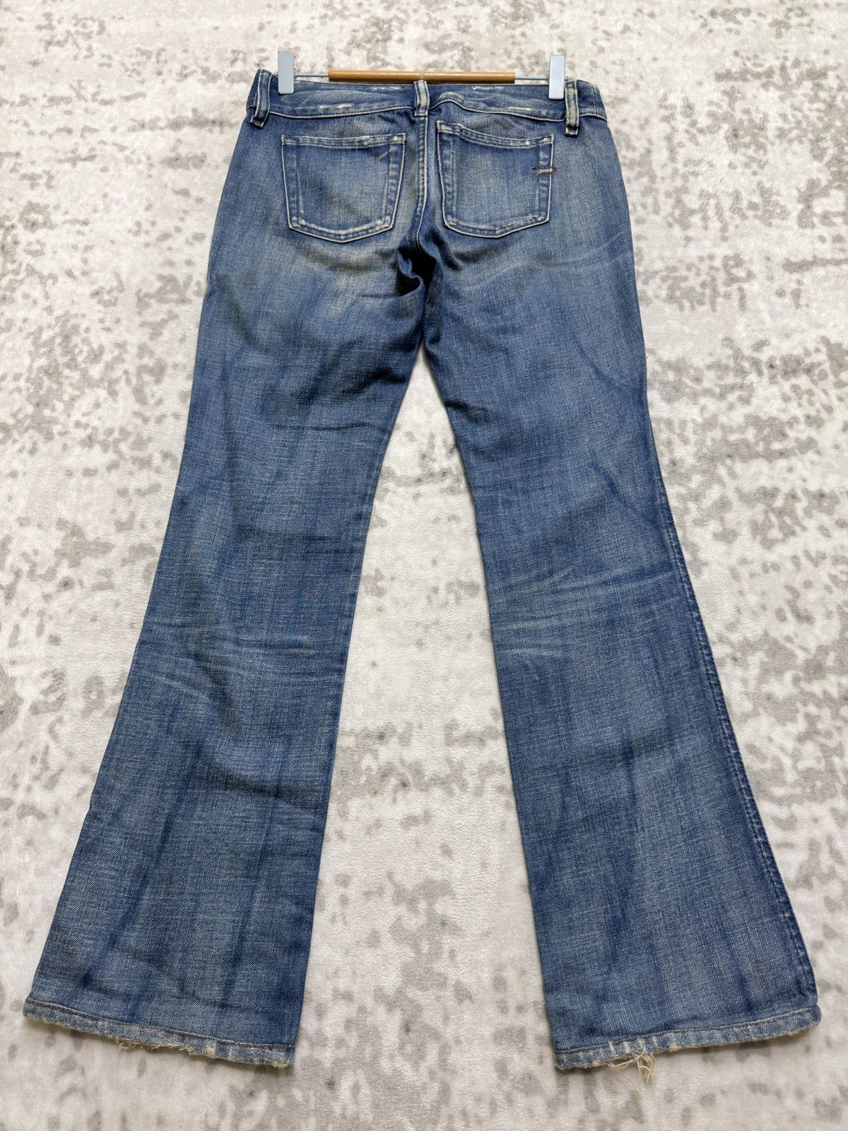 Diesel Diesel Bootcut Y2K Low Rise Distressed Light Wash Denim Size US 28 / EU 44 - 2 Thumbnail