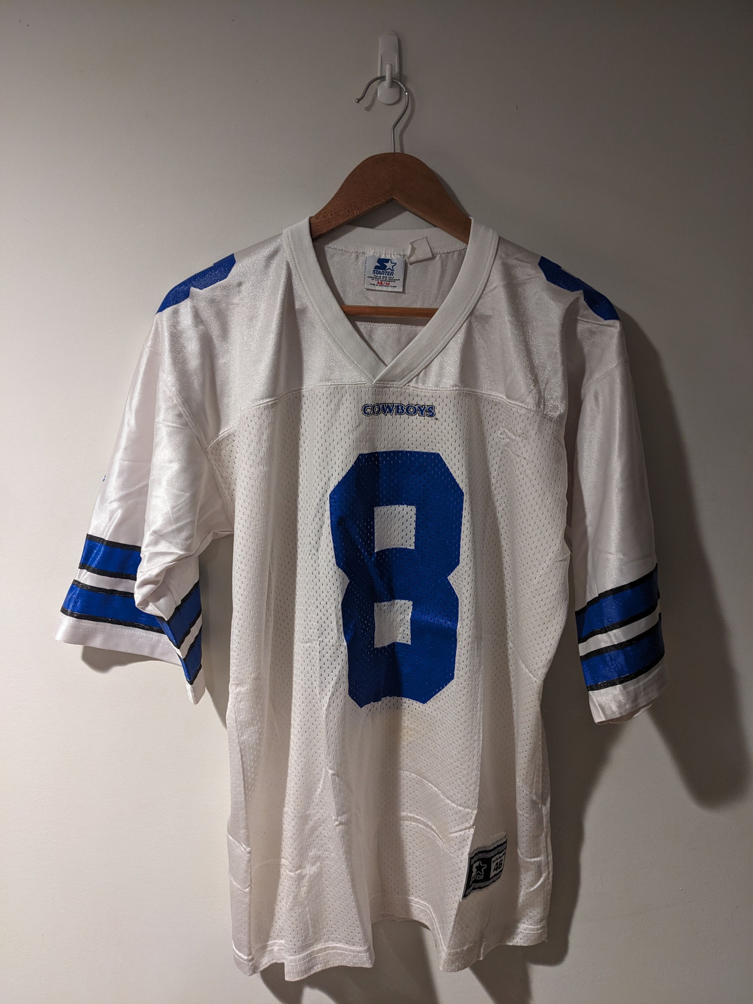 NFL × Starter × Vintage Vintage 90s Dallas Cowboys Aikman NFL Starter Jersey Size US M / EU 48-50 / 2 - 5 Thumbnail