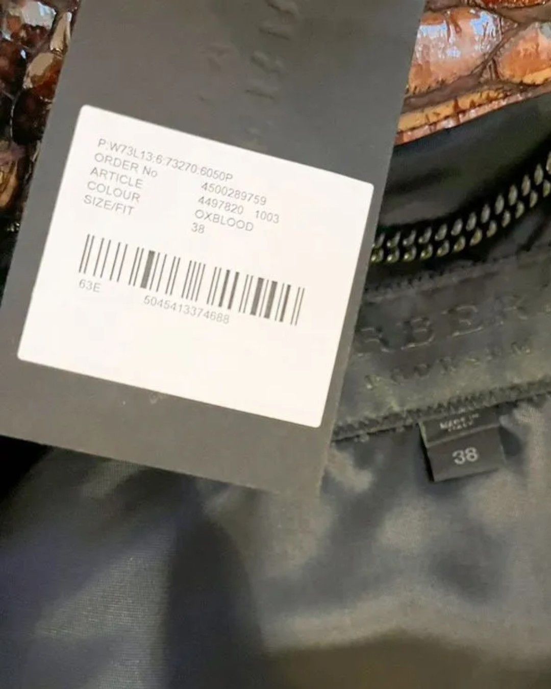 Burberry Prorsum F/W 2013 RUNWAY PYTHON EMBOSSED GOATSKIN LEATHER JACKET Size XS / US 0-2 / IT 36-38 - 11 Thumbnail