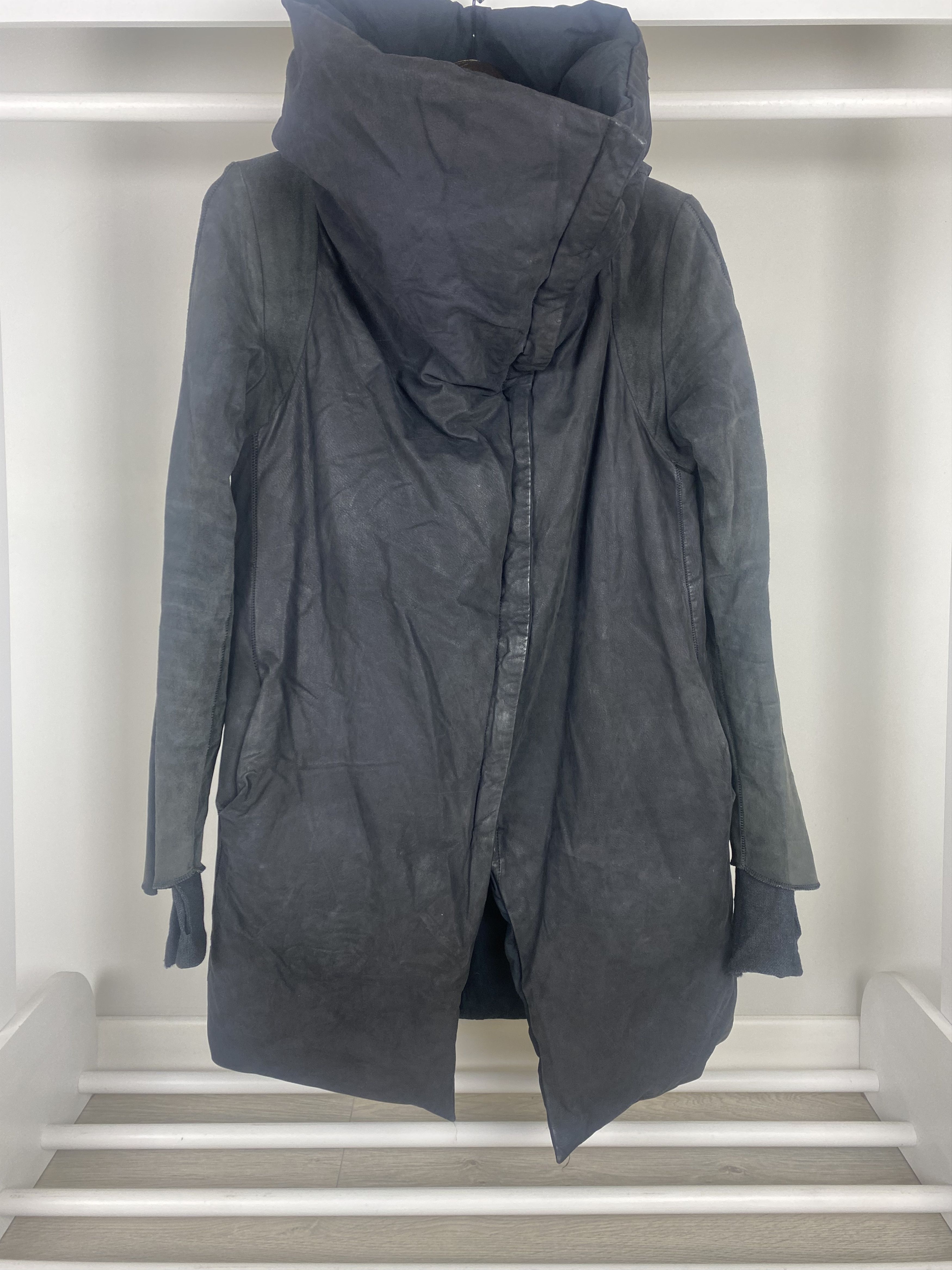 Isaac Sellam Experience Isaac Sellam Experience Assymetrical Leather Down Jacket Size S / US 4 / IT 40 - 4 Thumbnail