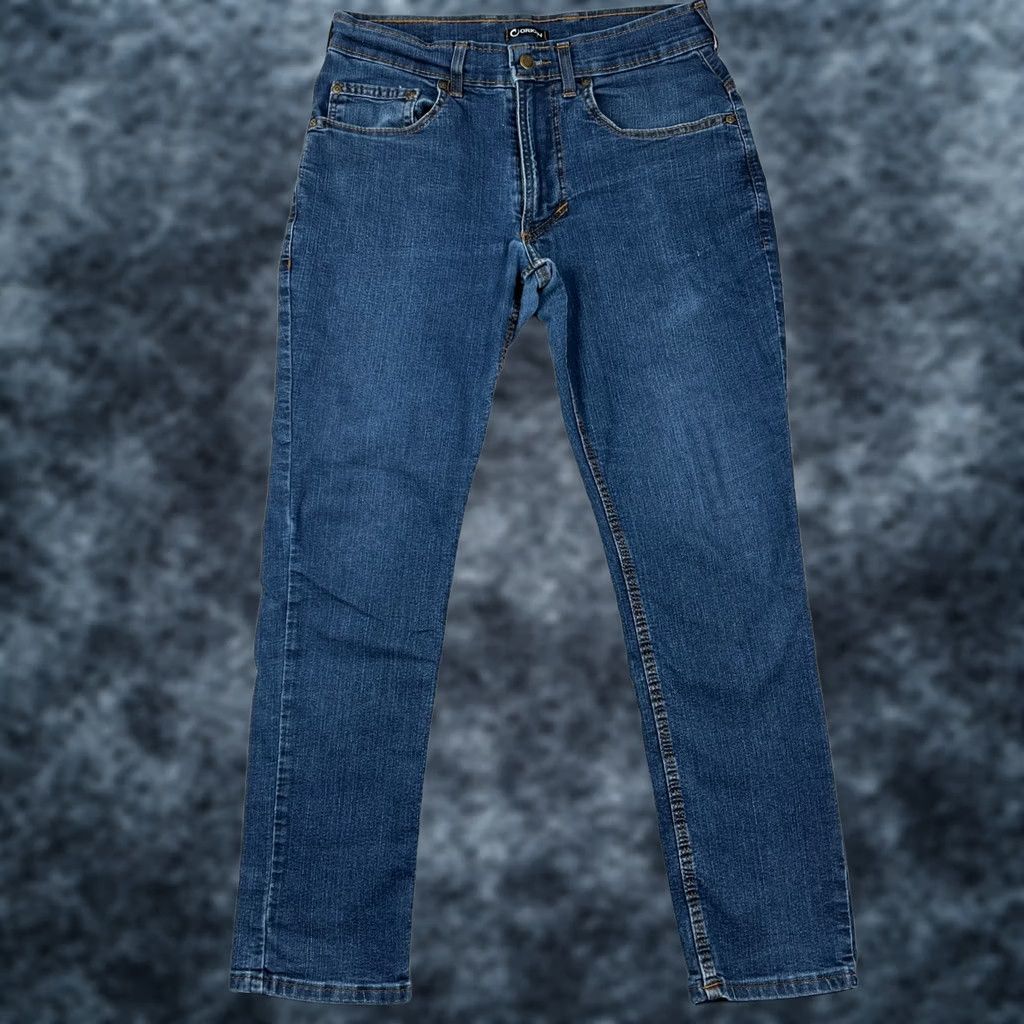 Vintage Origin Delta 68 Fighter Fit Jeans Mens 30x30 Blue Denim USA Made Stretch Pants Size US 30 / EU 46 - 1 Thumbnail